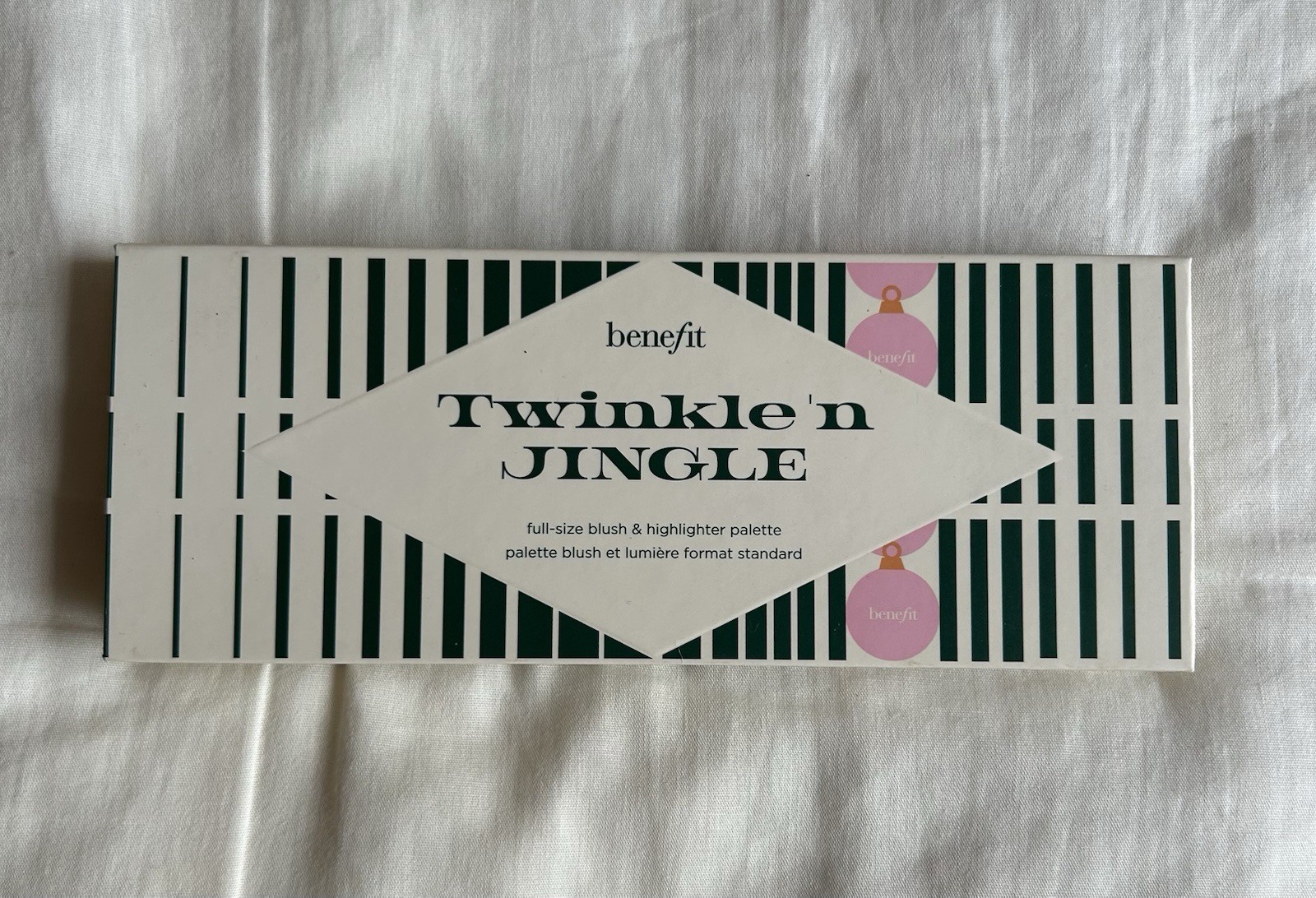 Benefit Cosmetics Twinkle N Jingle Full Size Blush & Highlighter Palette NIB