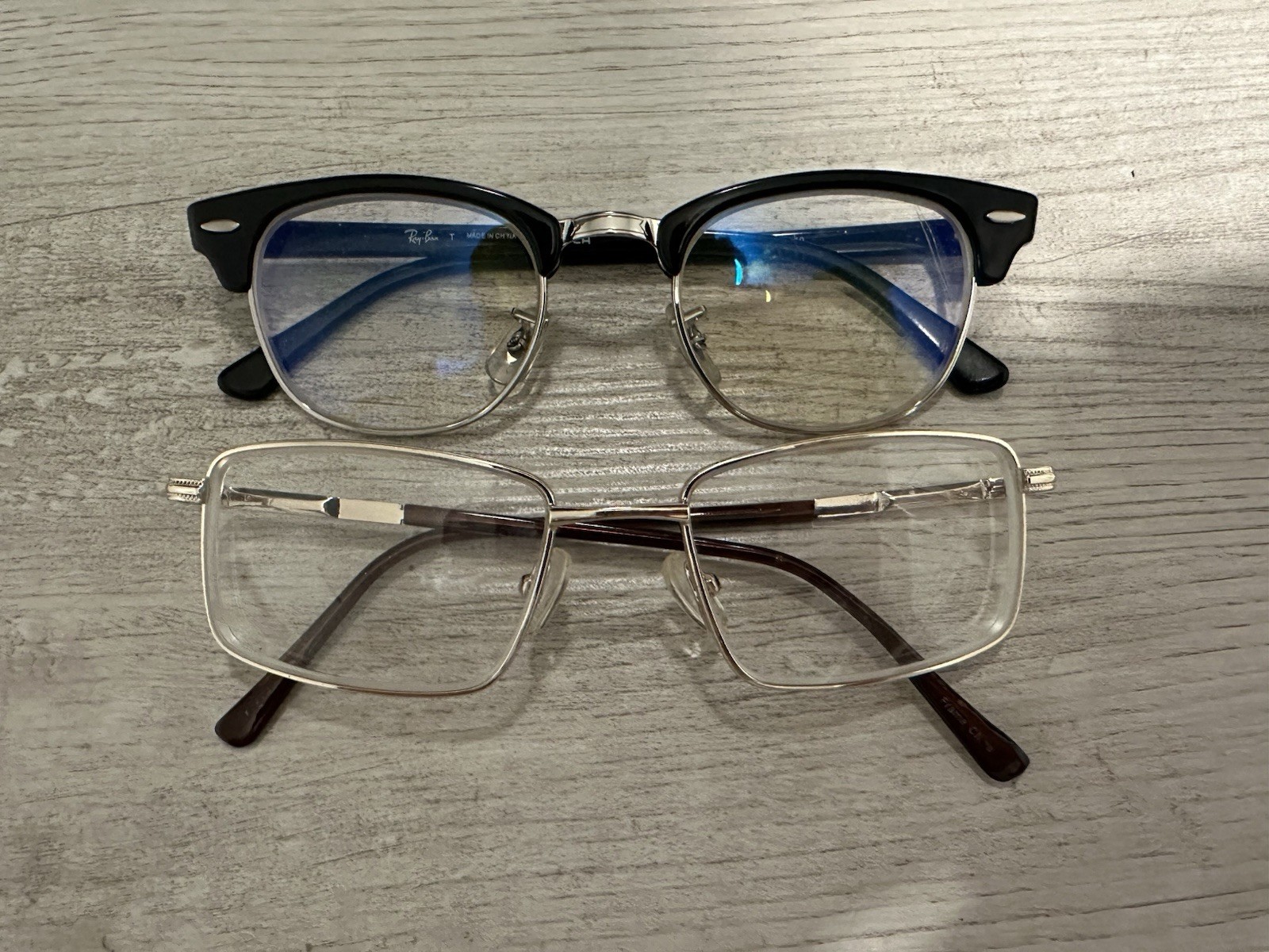 Ray-Ban RB5154 Clubmaster Eyeglass Frames + Gold Metal Frames Bundle Lot 2 Pairs