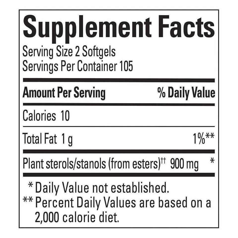 Nature Made CholestOff Plus 900mg 210 Softgels Lower Cholesterol Expiry 12/2027
