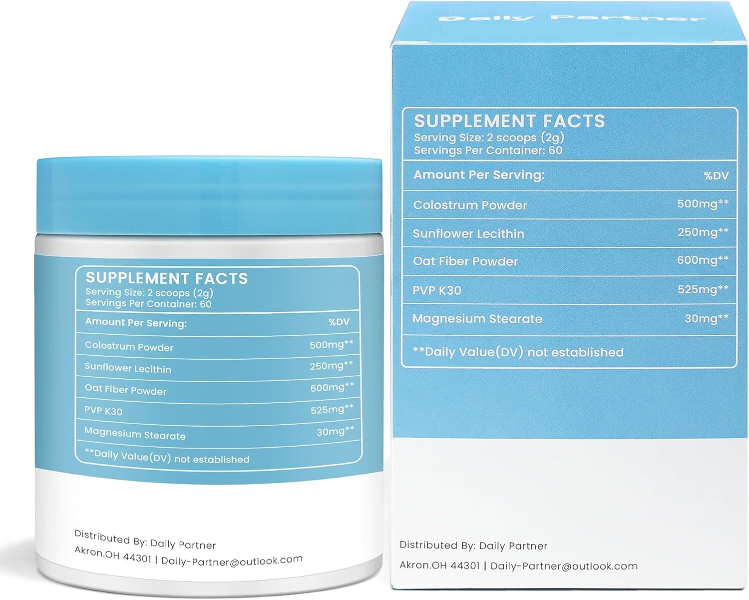 Colostrum Powder Supplement for Humans – Organic Grass-Fed Bovine Colostrum