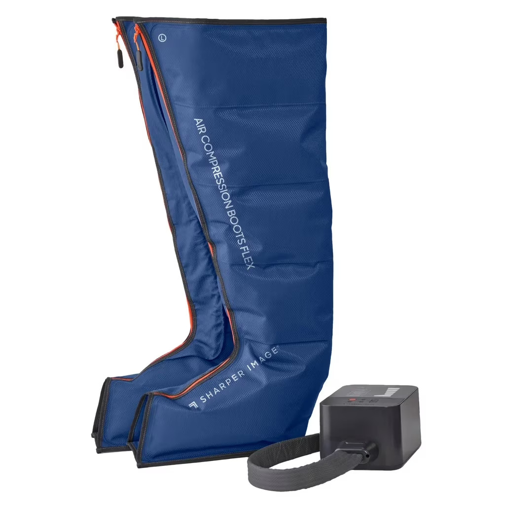 Sharper Image PowerBoost Air Compression Boots Leg Massager L-XL