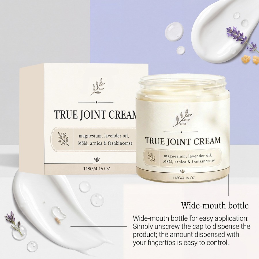 1-2 PACK Organics True Joint Cream Moisturizing Massage Cream for Body Joints US