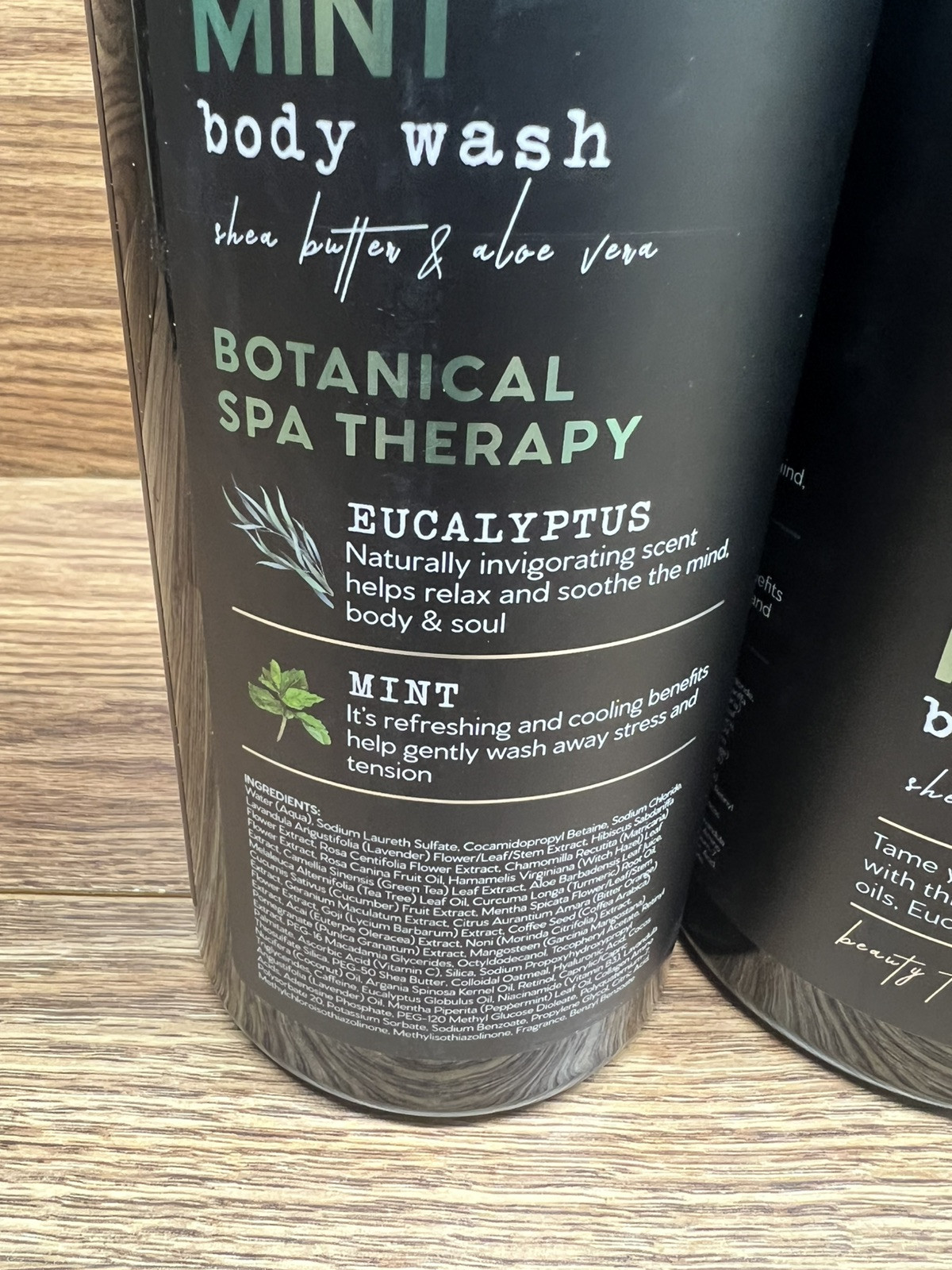 (2-Pk) BOTANICAL SPA THERAPY ~ STRESS RELIEF EUCALYPTUS MINT BODY WASH Shea Aloe