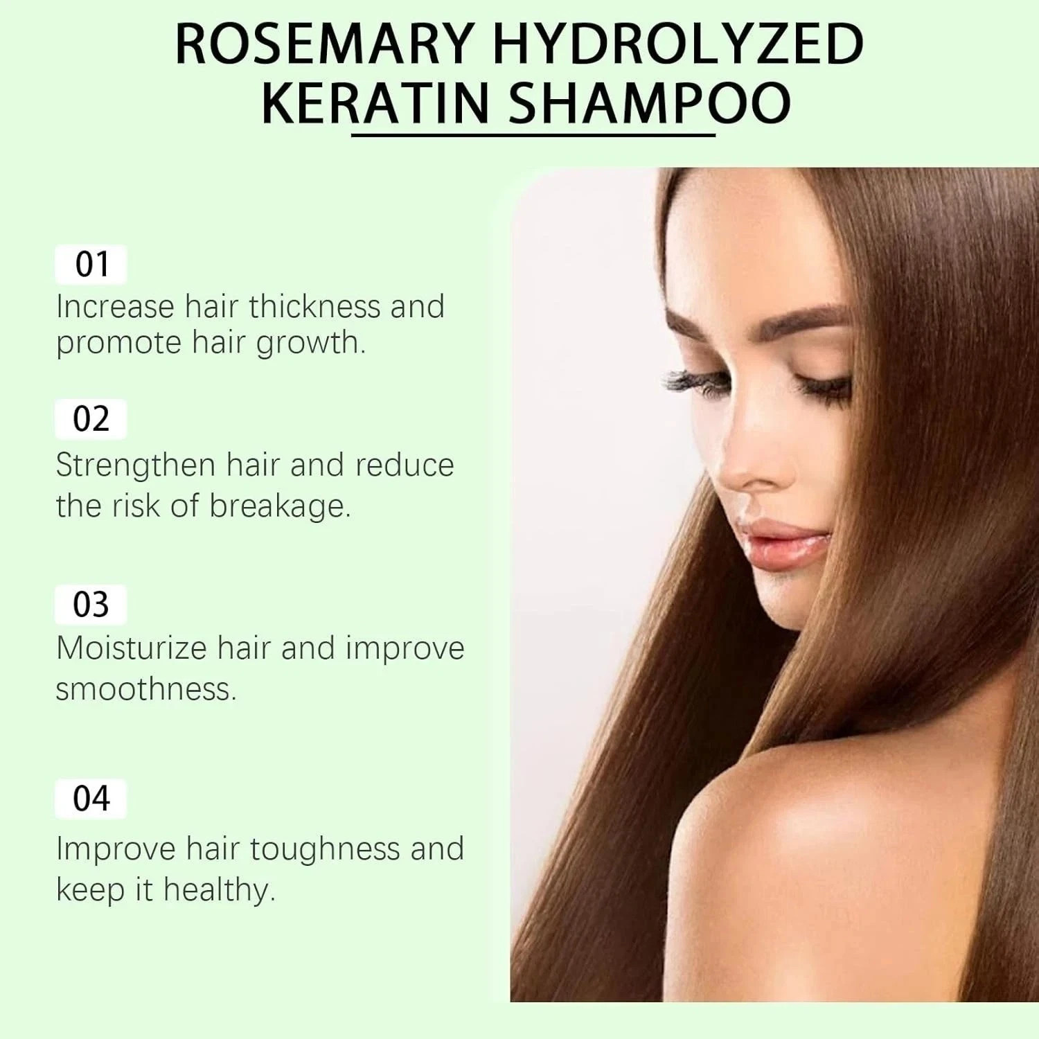 Tgideas Organic Rosemary Hair Growth Shampoo for Women and Men-Natural Thicke…