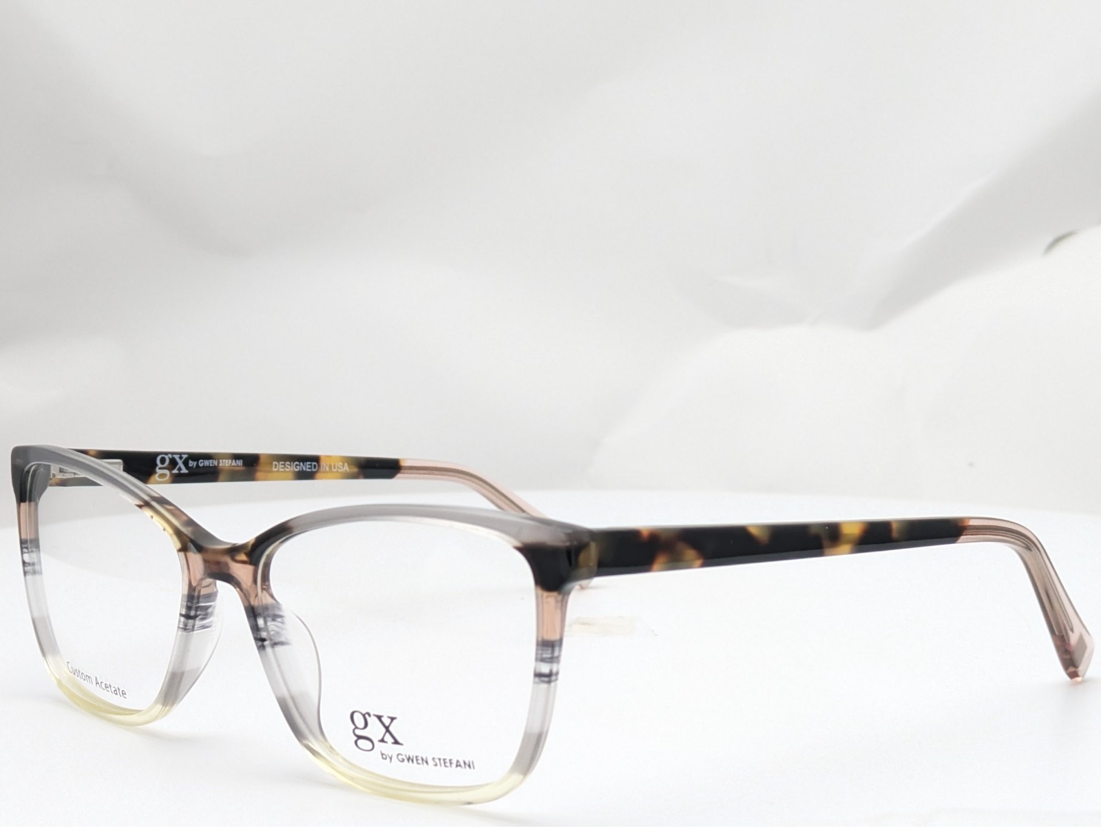 GX by Gwen Stefani GX081 GRY Grey Stripe Women’s Eyeglasses Frames 53-16-135