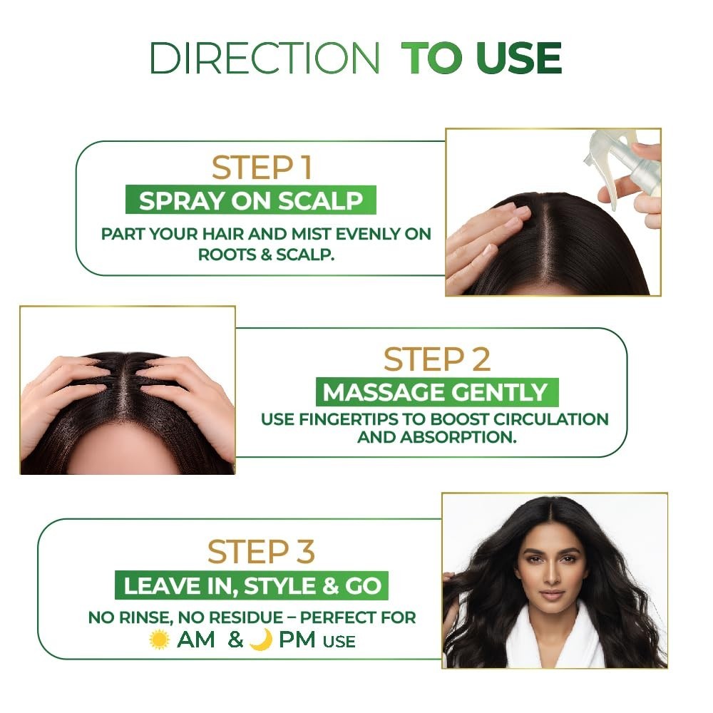 Streax Rosemary Hair Spray – 100% Natural Extracts For Hair Growth 200ml