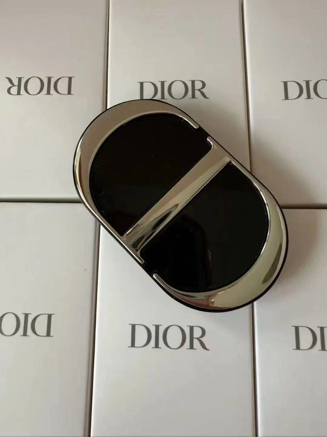 Dior New CD Logo Makeup Mirror with Phone Holder Stand Dual Mirror 3M 2026