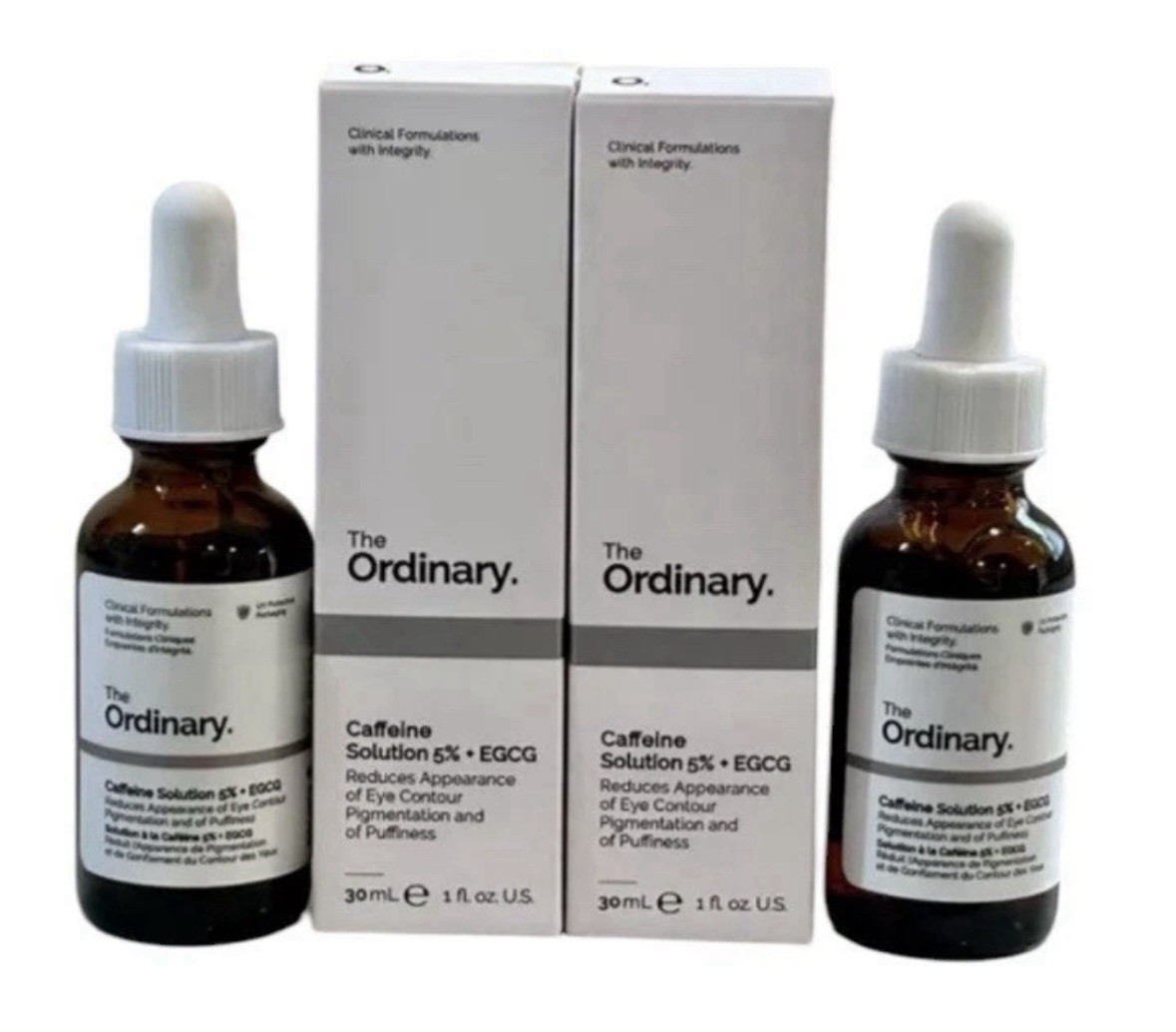 5 Pack The Ordinary Caffeine Solution 5% + EGCG 30mL Eye Serum NEW