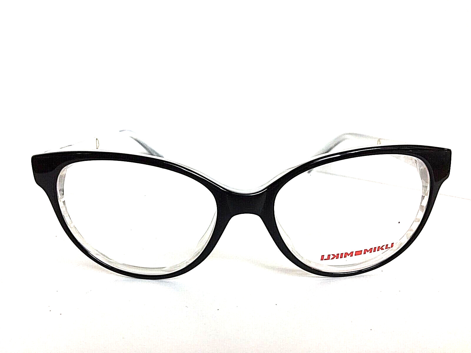 New Mikli by ALAIN MIKLI ML19R12 M01 54mm Black White Women’s Eyeglasses Frame .