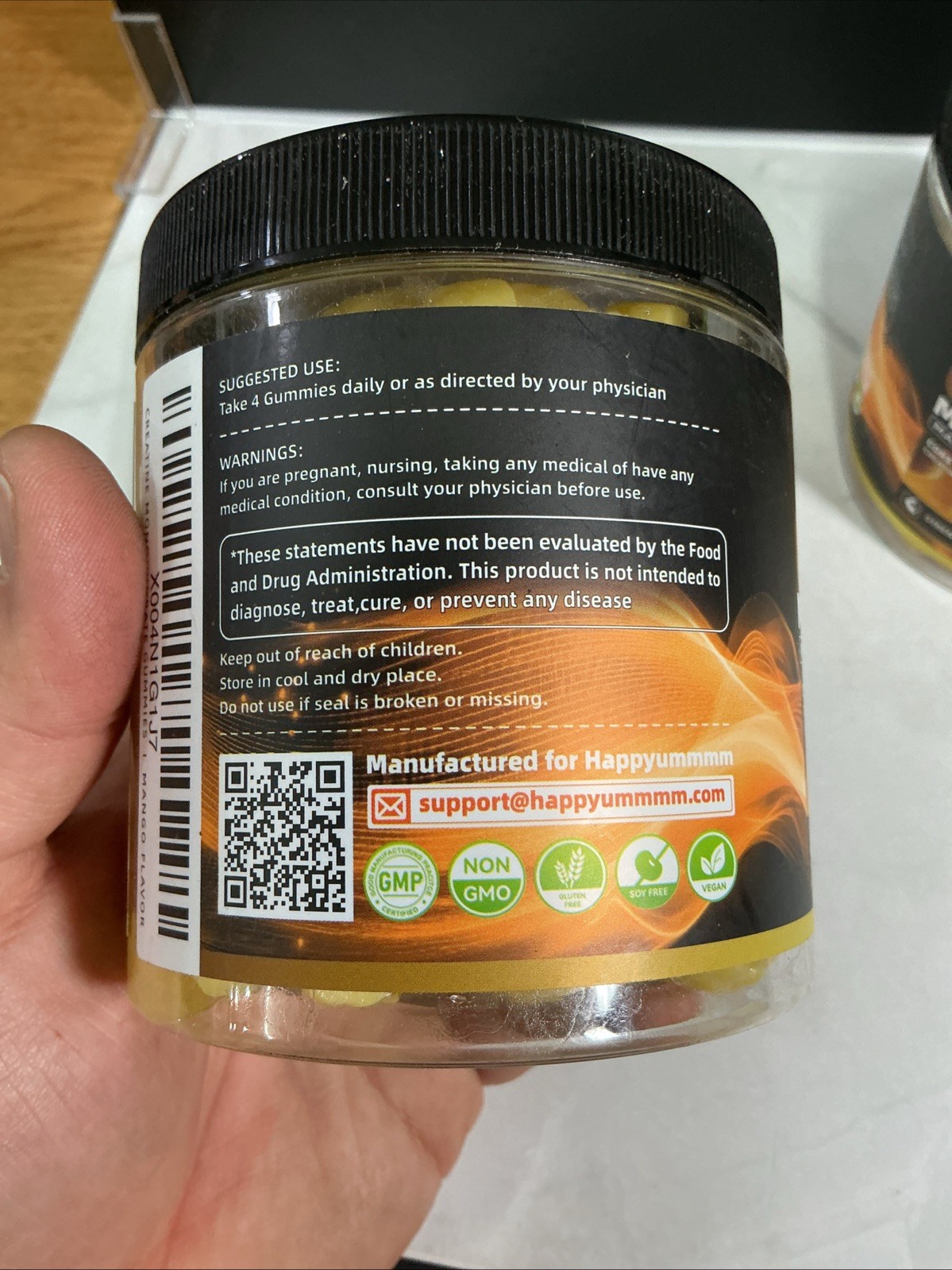 Creatine Monohydrate Gummies (2 PACK) 120ct Mango 5000mg Per Serving