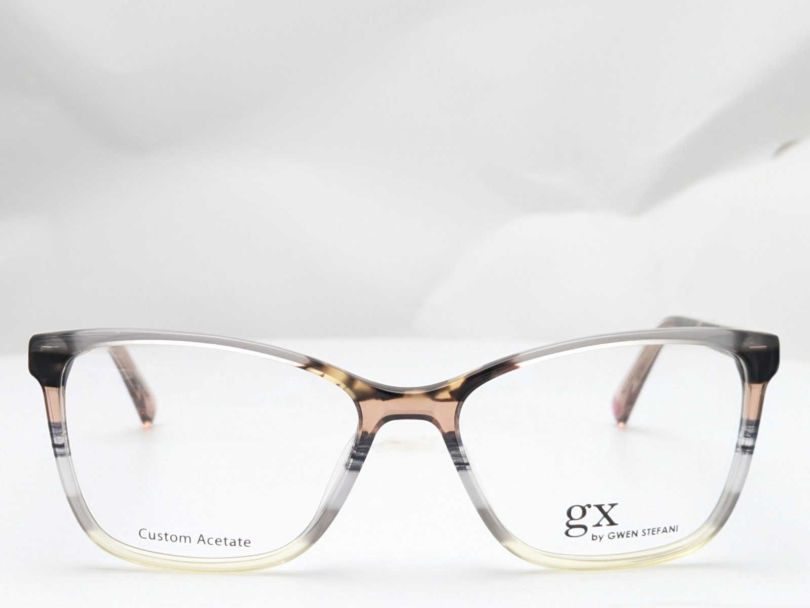 GX by Gwen Stefani GX081 GRY Grey Stripe Women’s Eyeglasses Frames 53-16-135