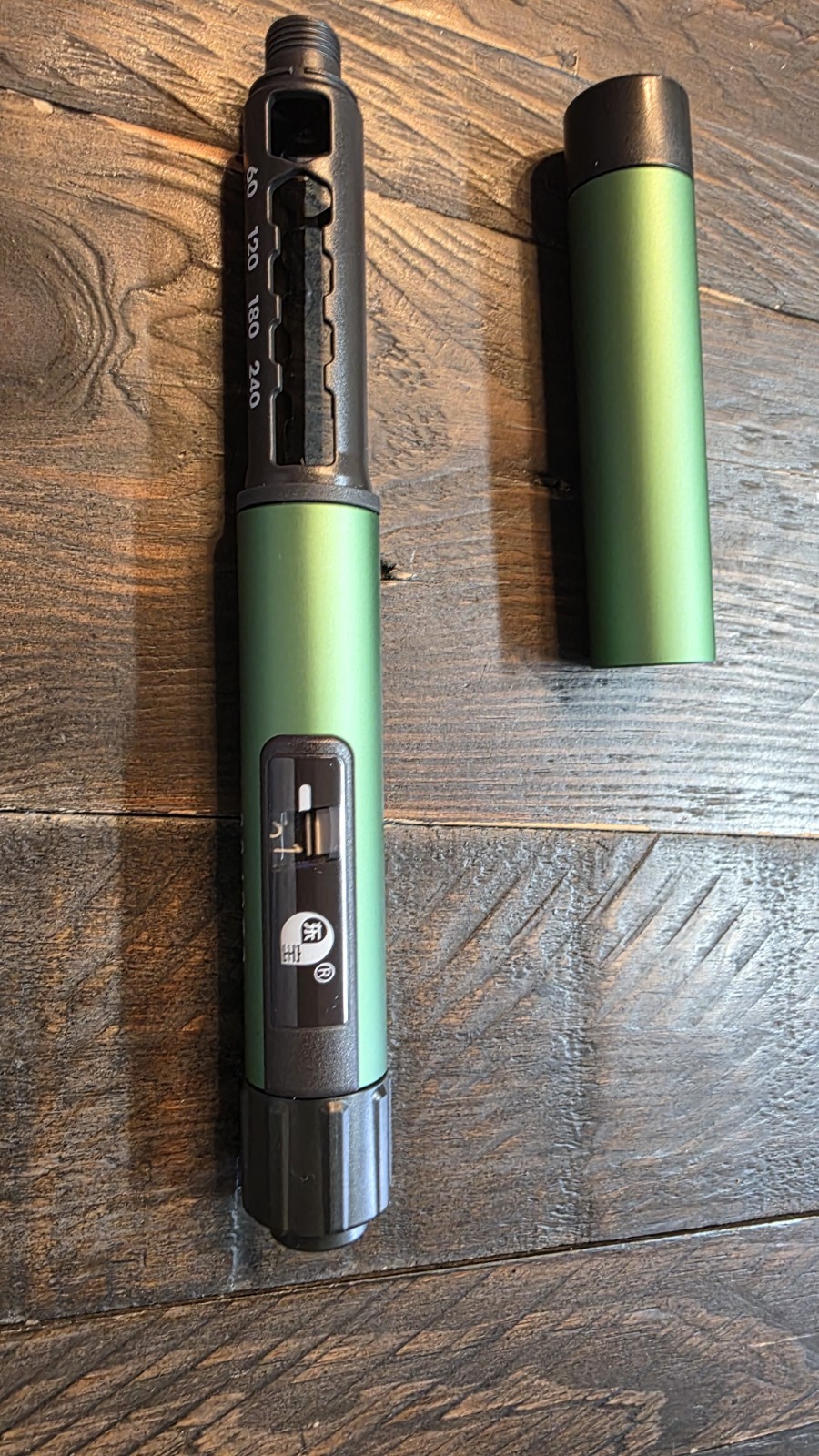 Gansulin Gansulin Pen Adjustable Injection Pen Kit, Green/Black w/ Case & Manual