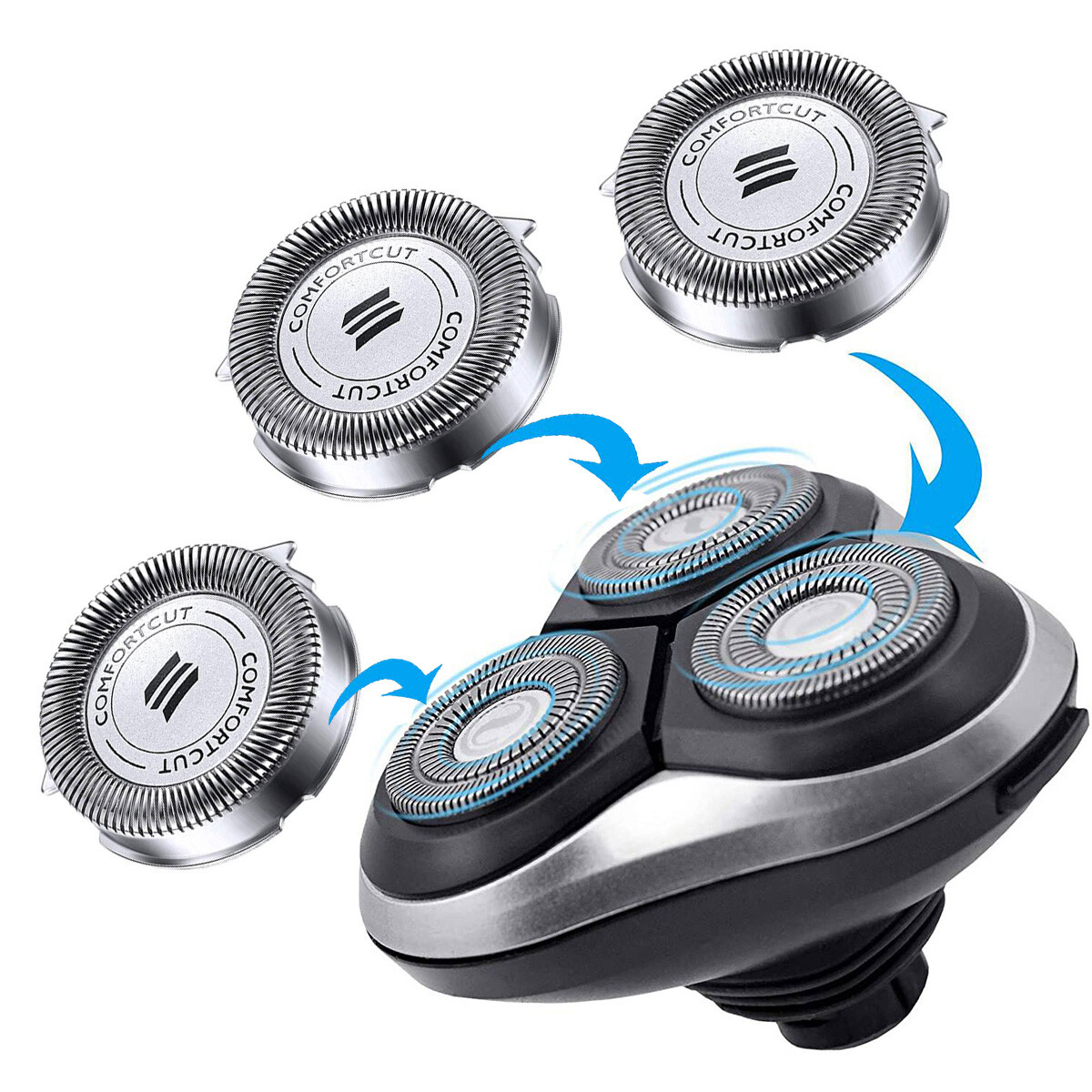 NEW SH30 Replacement Heads for Philips Norelco Series 3000 2000 1000 SH30 Blades