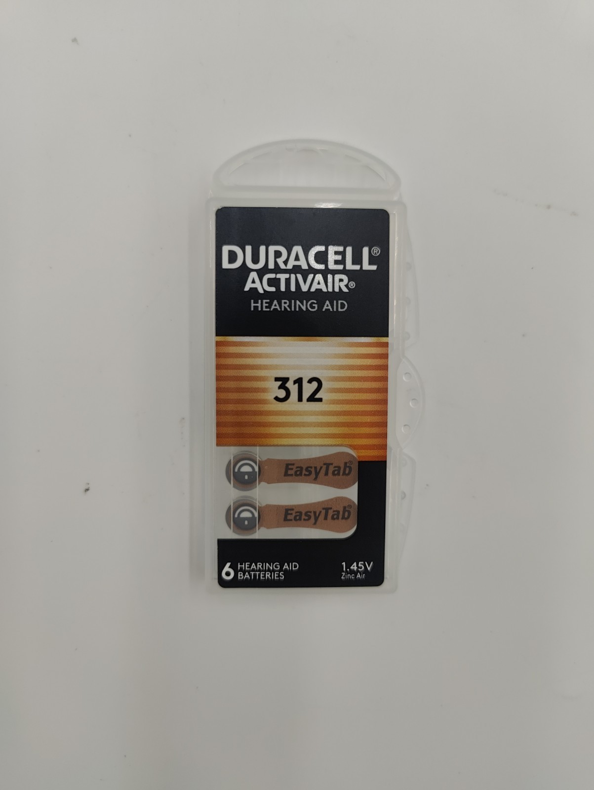 Duracell Activair Hearing Aid Batteries Size 312 (60 Batteries) Best By 07/2029