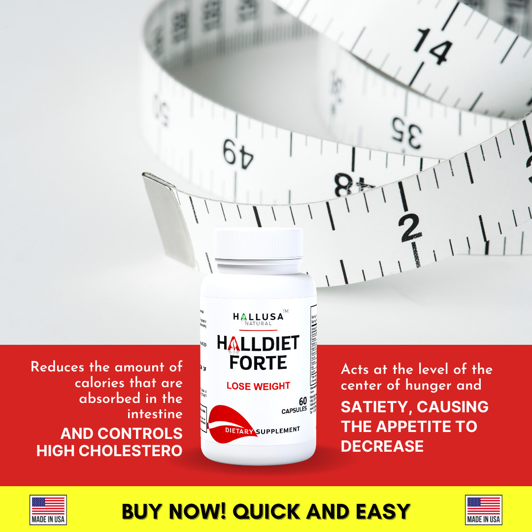HALLDIET FORTE – Weight & Diet Management Support – Appetite Control – 60 Caps