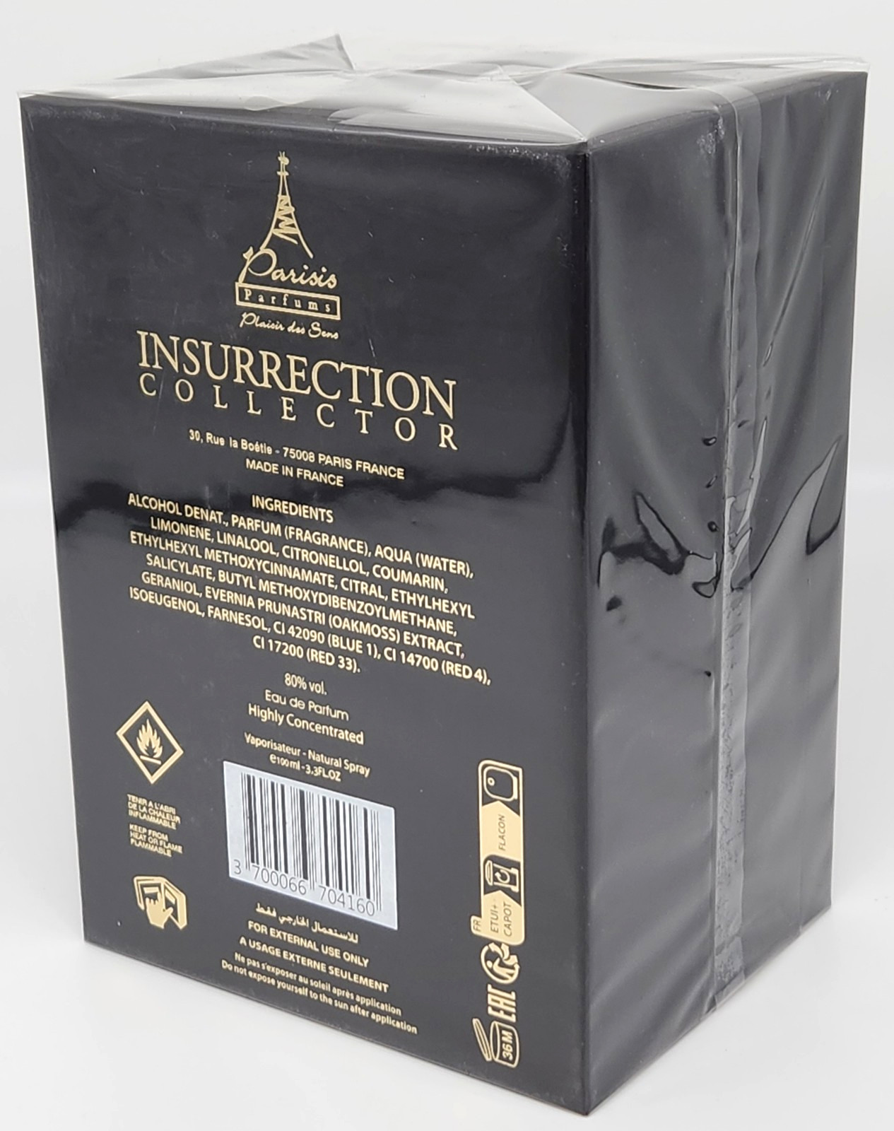Insurrection King K For Men Eau de Parfum Spray 3.3 fl oz