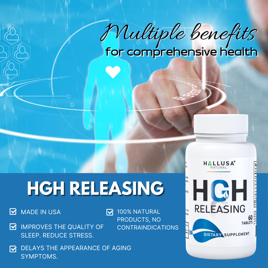HGHBooster | Amino Acid Complex | Energy, Muscle & Workout Support | 60 Tablets