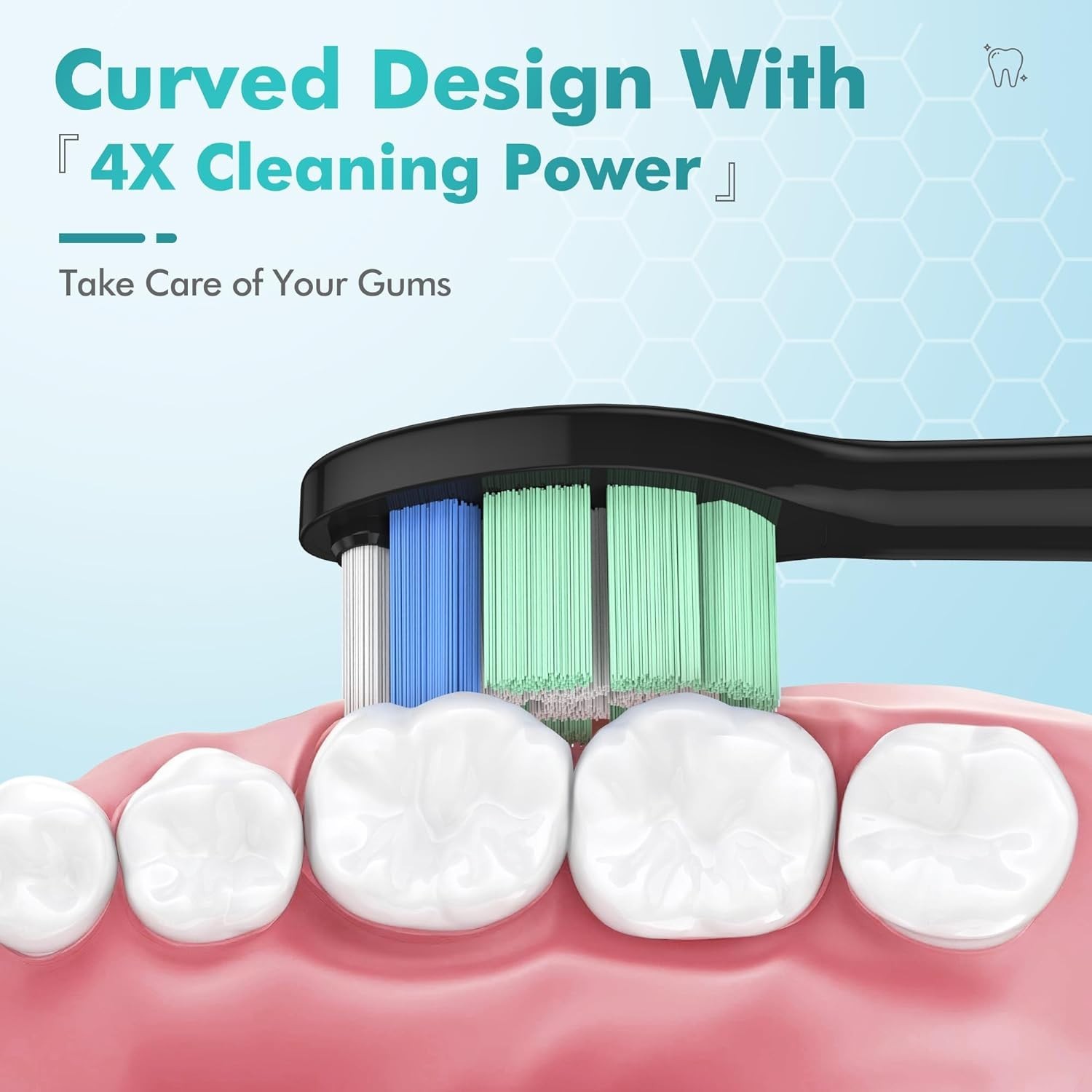 8x Packs W2 for Philips Sonicare DiamondClean Toothbrush Heads – White & Black