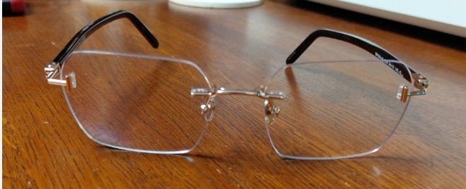 NEW Tom Ford FT5934-B 028 54 Rimless Eyeglasses Rose Gold Titanium Frame Elegant