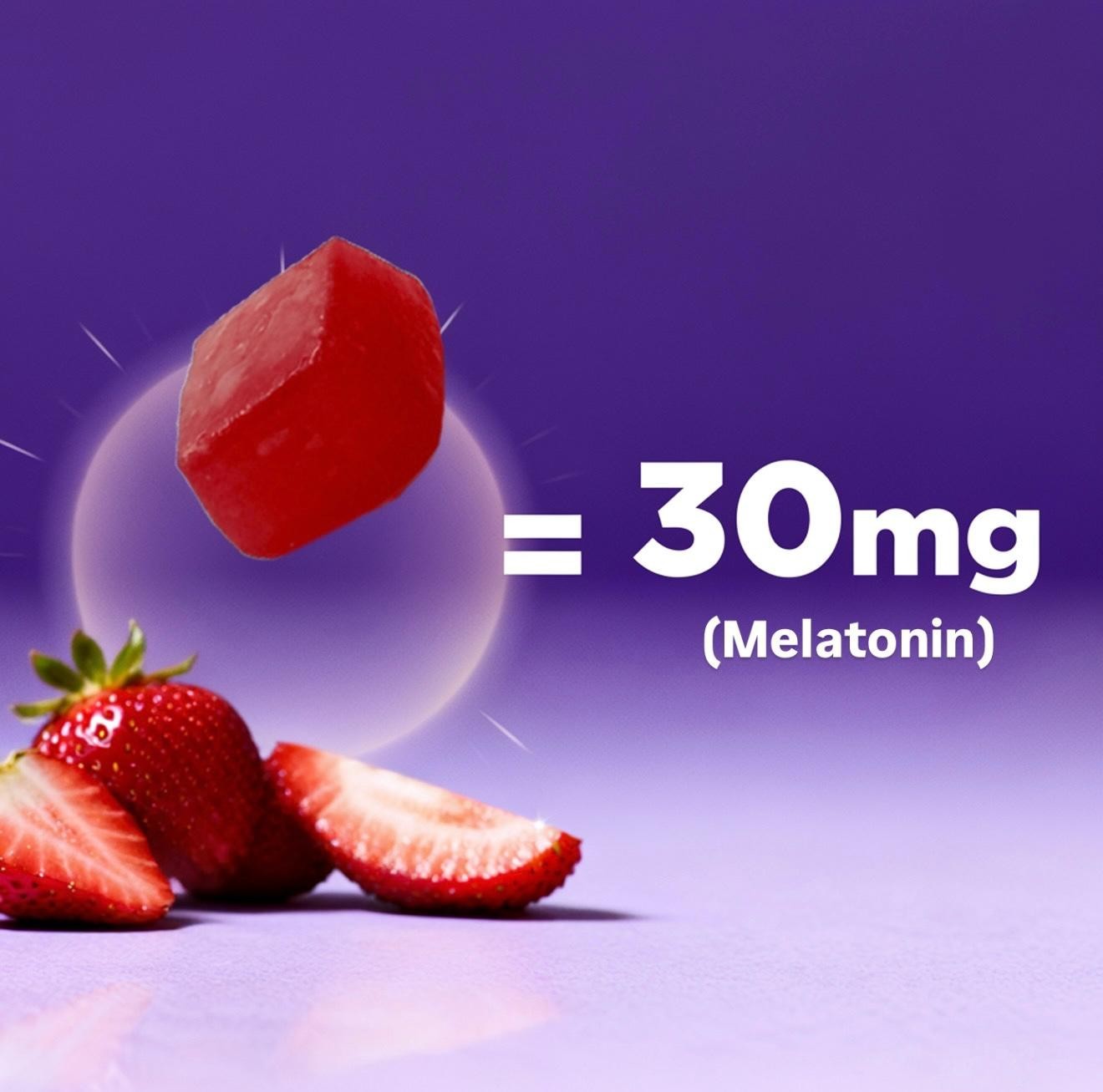 Vitamatic Sugar Free Melatonin 30mg per gummy-60 Servings – 60 Gummy – 2 Pack