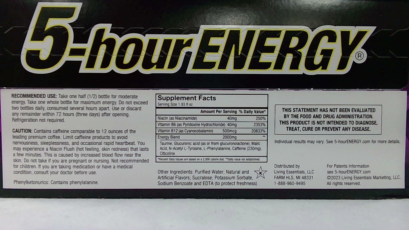 5-hour ENERGY Shot, Extra Strength Berry, 1.93 Ounce