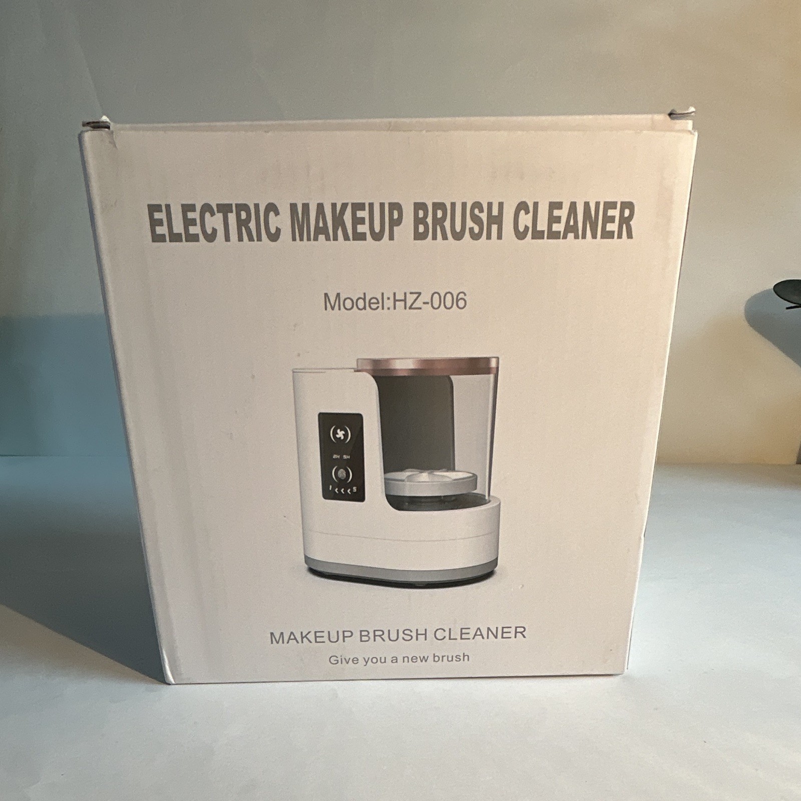 Electric Makeup Brush Cleaning Machine, White, Model/MPN HZ-006