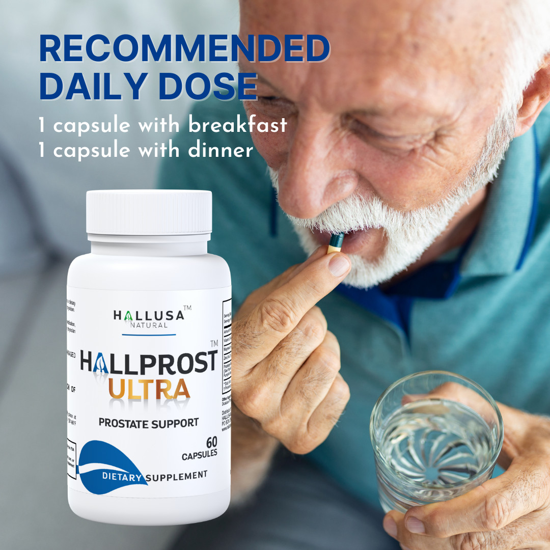 HALLPROST ULTRA – Prostate Health Complex – Urinary Incontinence – 60 Caps