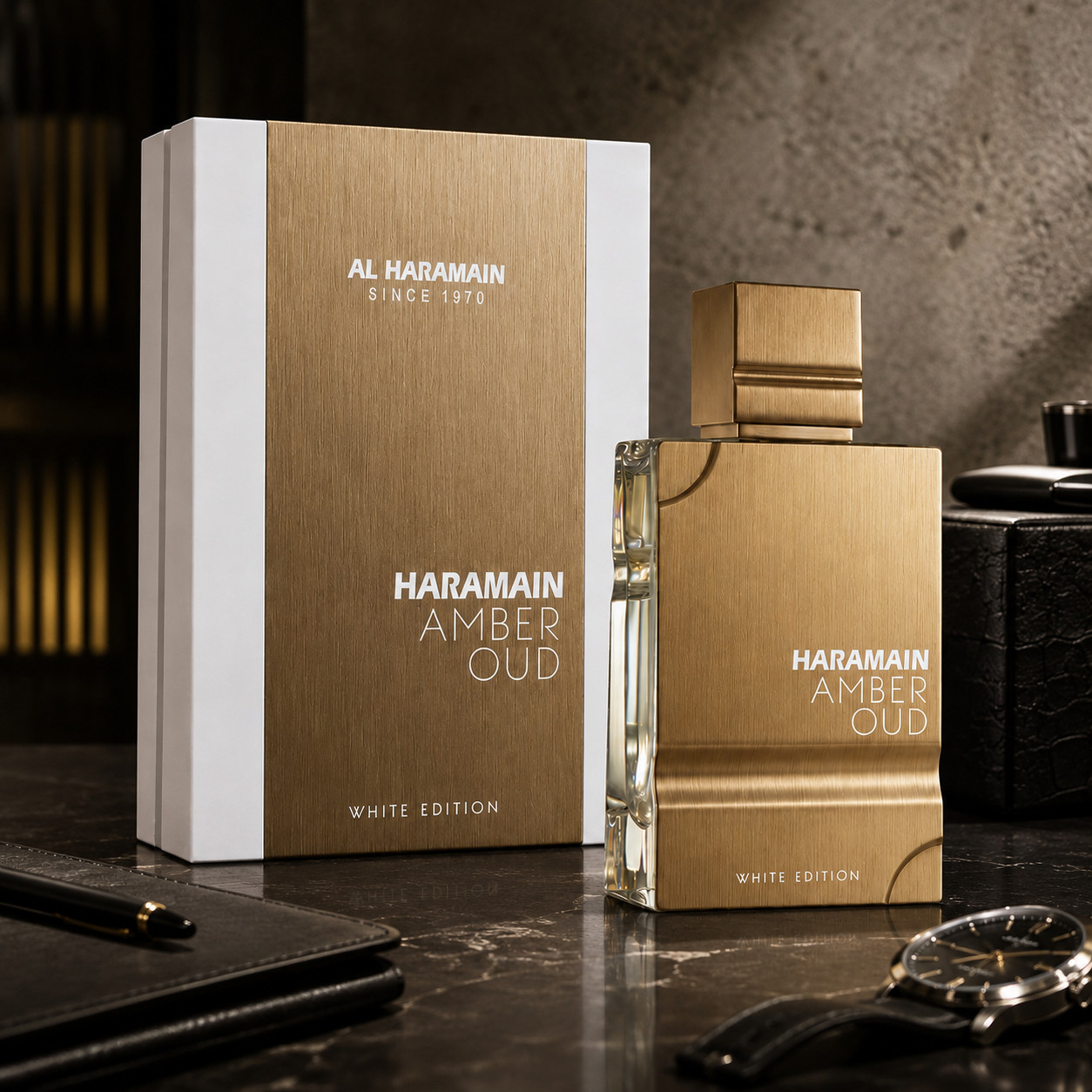 AL HARAMAIN Amber Oud White Edition EDP 60ml 2oz Unisex Perfume Luxury UAE