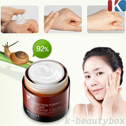 MIZON All In One Snail Repair Cream JIGOTT Snail Reparing Cream Anti-Aging Cream