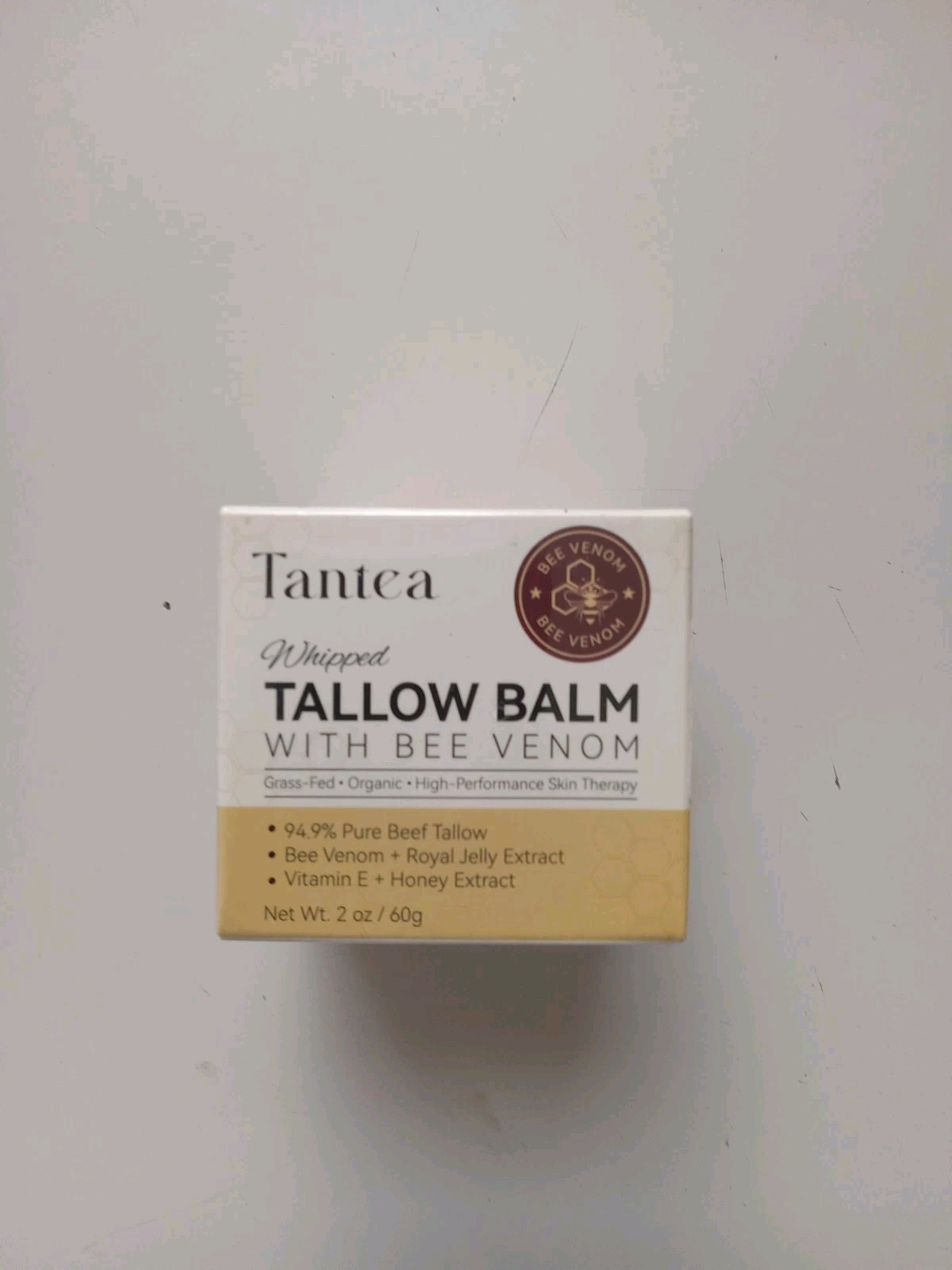 Tantea Whipped Tallow Balm With Bee Venom 2 oz Exp 04/28