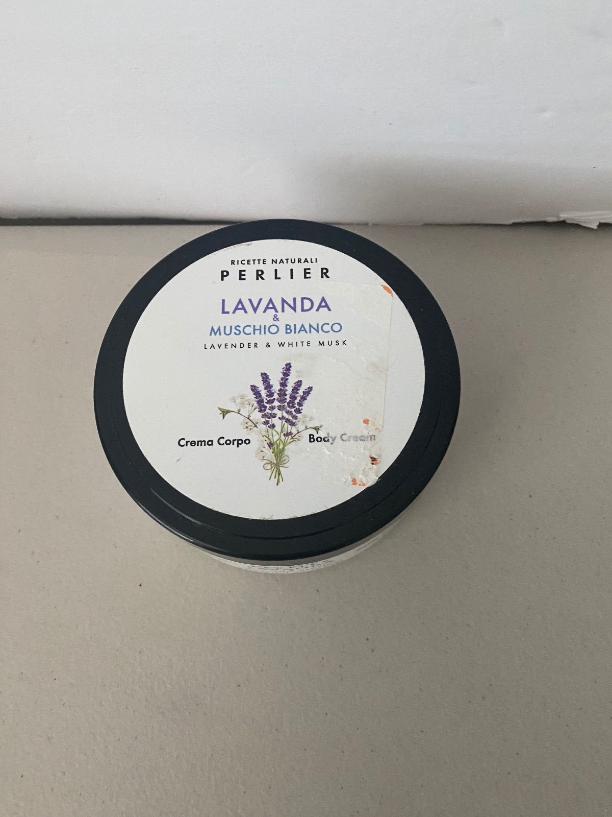 Perlier Body Cream LAVENDER & WHITE MUSK 6.7 fl oz SEALED
