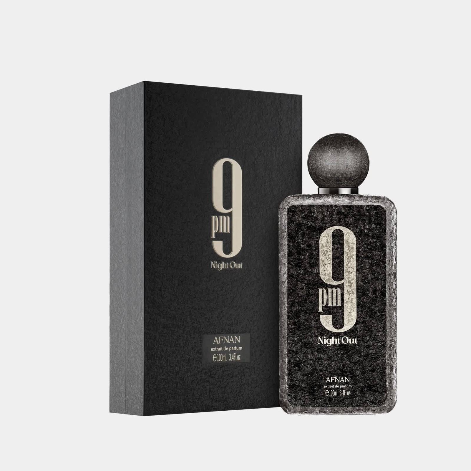 Afnan Unisex 9 PM Night Out Extrait de Parfum Spray 3.4 oz Fragrances