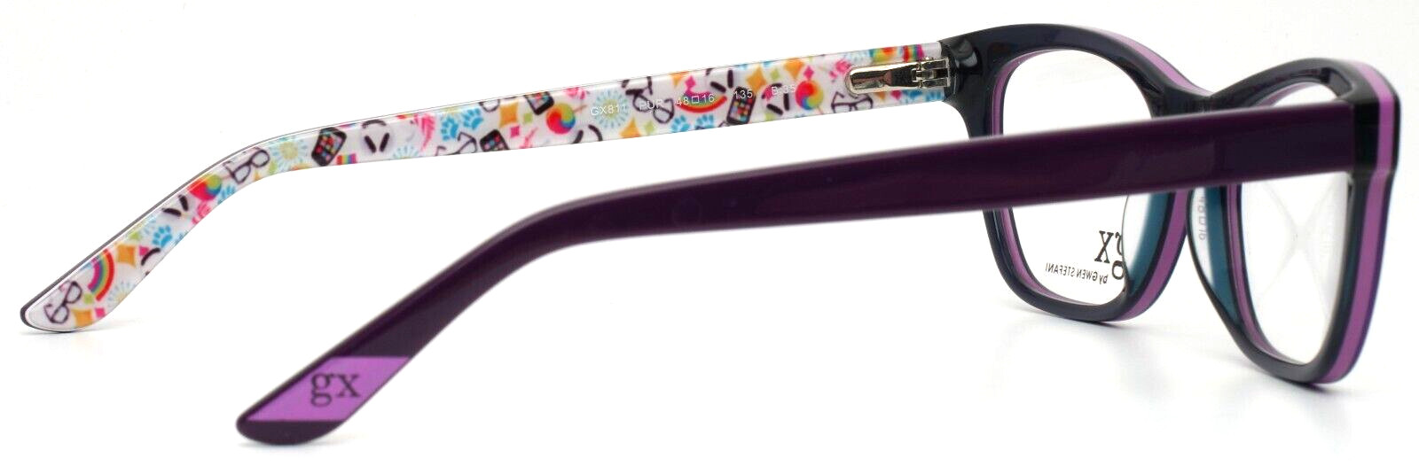 GX by GWEN STEFANI GX811 PUR Purple Girls Kids Cat Eye Eyeglasses 48-16-135
