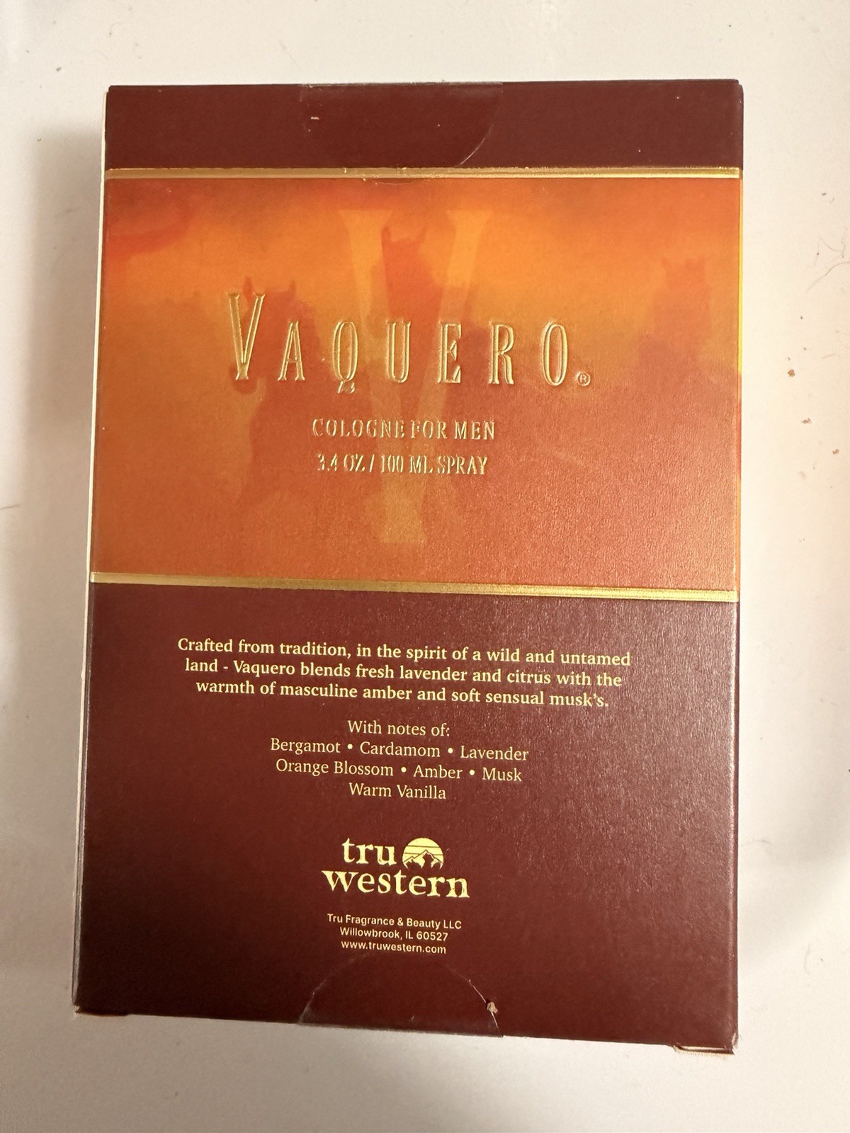 Tru Western Vaquero Men’s Cologne Spray 3.4 fl oz Regular Size