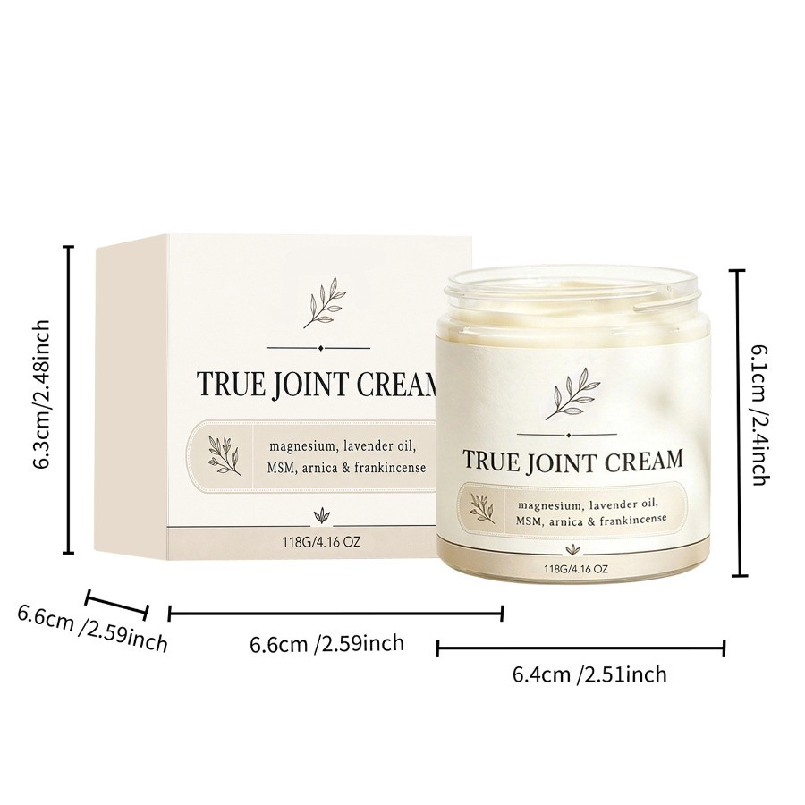 1-2 PACK Organics True Joint Cream Moisturizing Massage Cream for Body Joints US