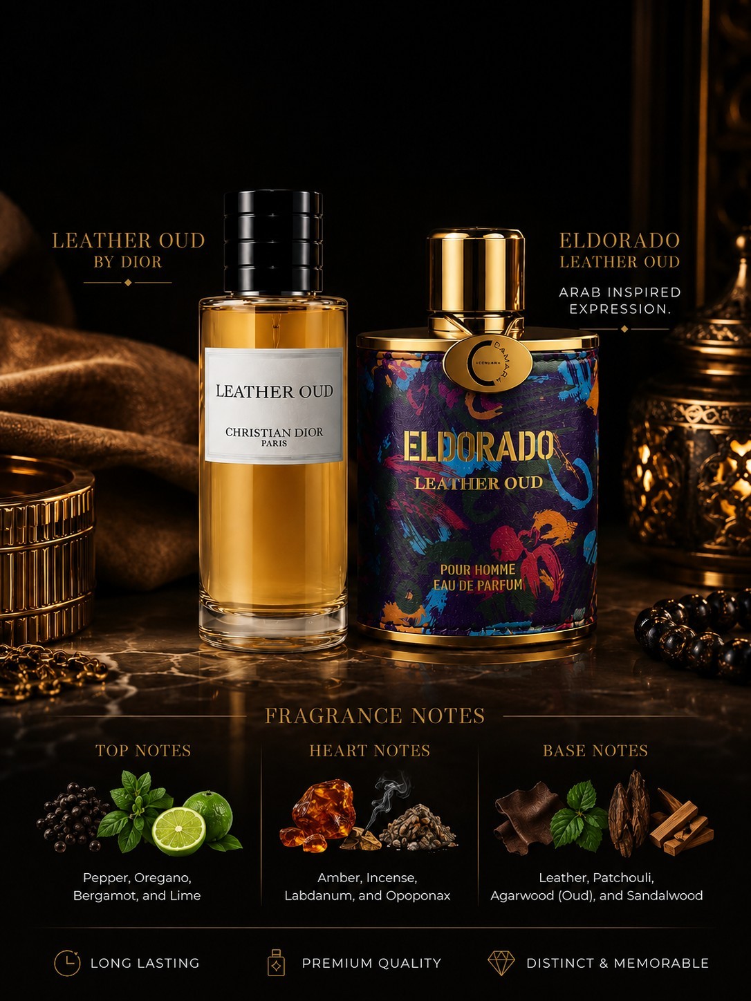 Camara Perfumes Eldorado Leather Oud EDP Spray 3.4 fl oz