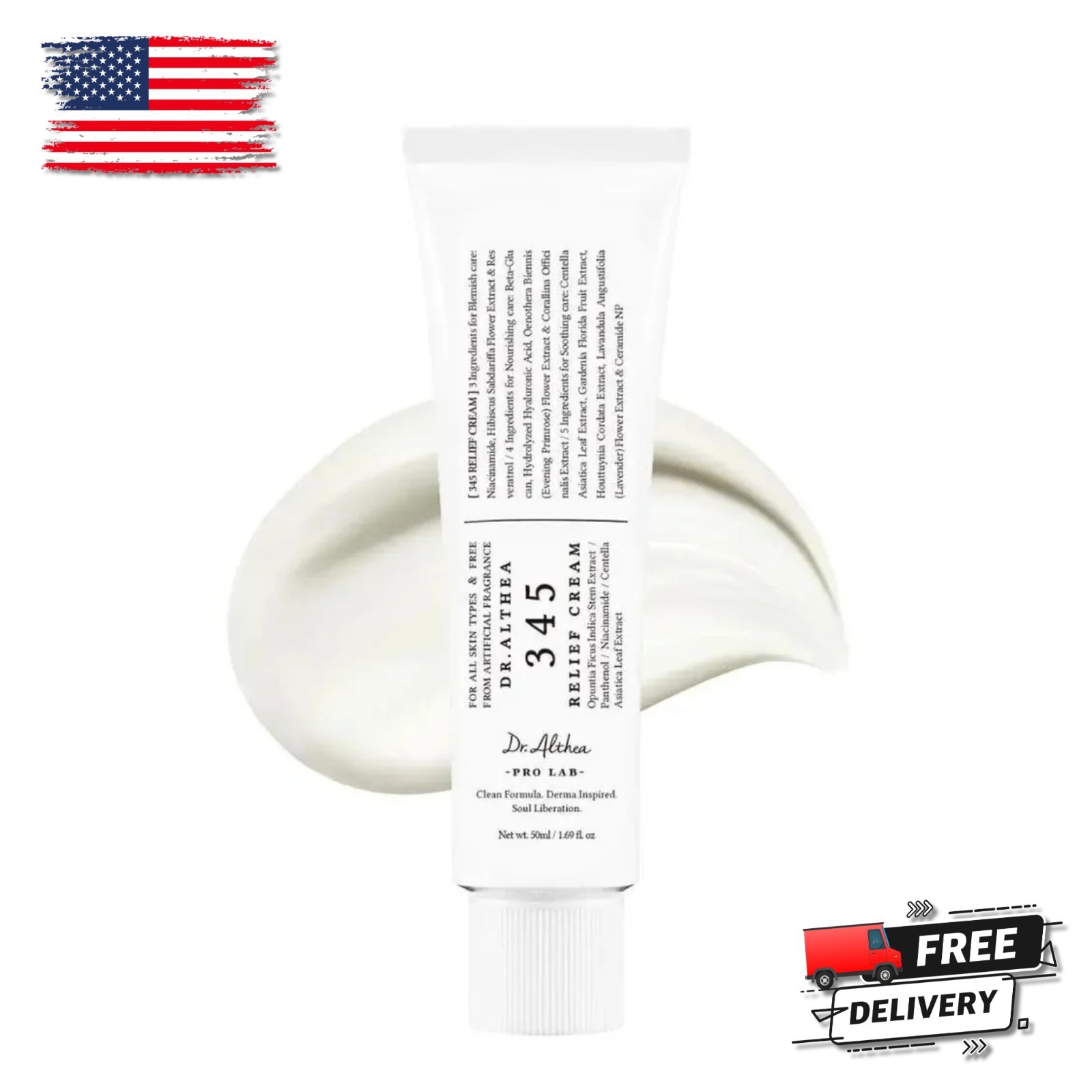Dr. Althea 345 Relief Daily Face Moisturizer Cream 50ml 1.69 fl oz