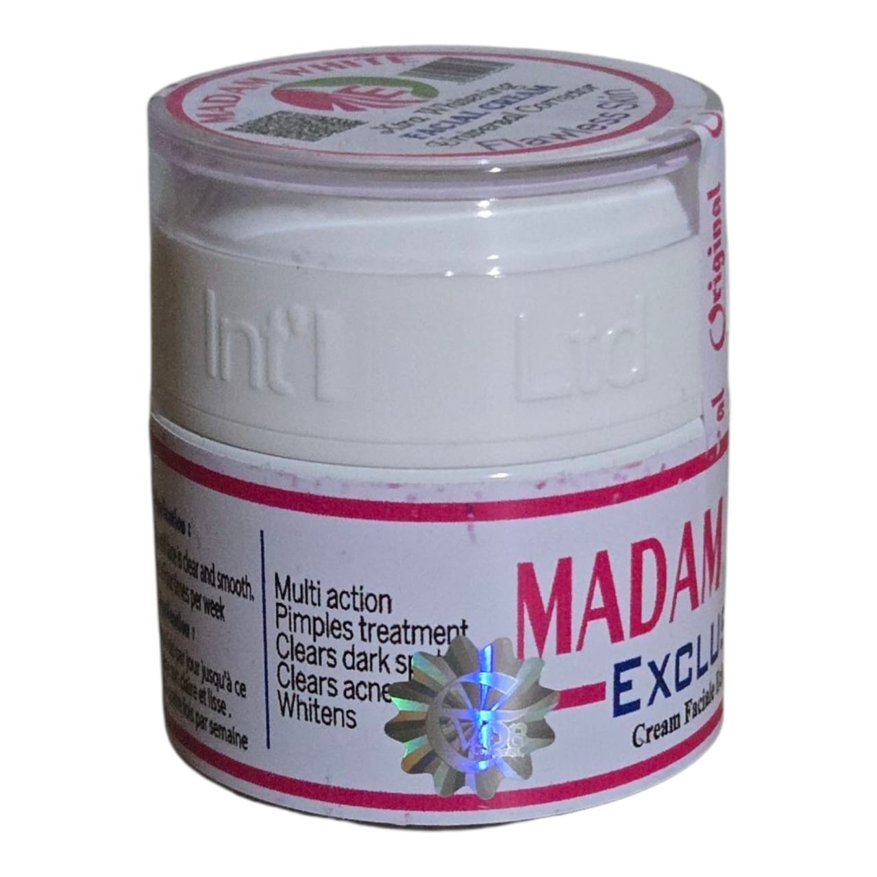 X 1 JAR 👌Madam White Multi Action Flawless Face cream. x 1 Jar 💯 AUTHENTIC