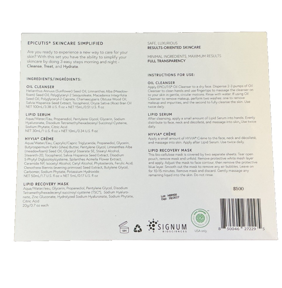 Epicutis Holiday Box Set Brand New RETAIL VALUE $650