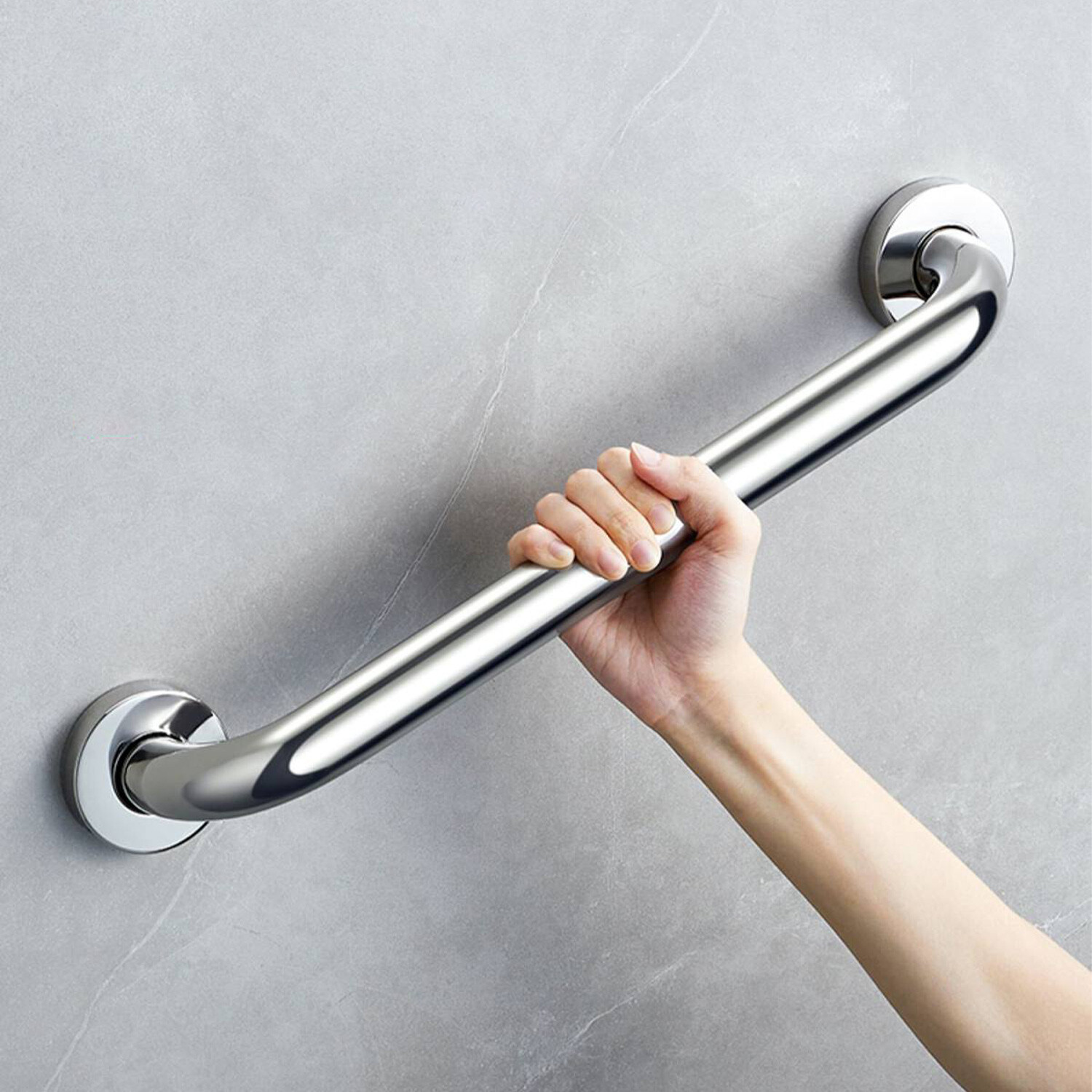 2PCS Stainless Steel Grab Bar Bathroom Safety Handicap Shower Tub Handle Support