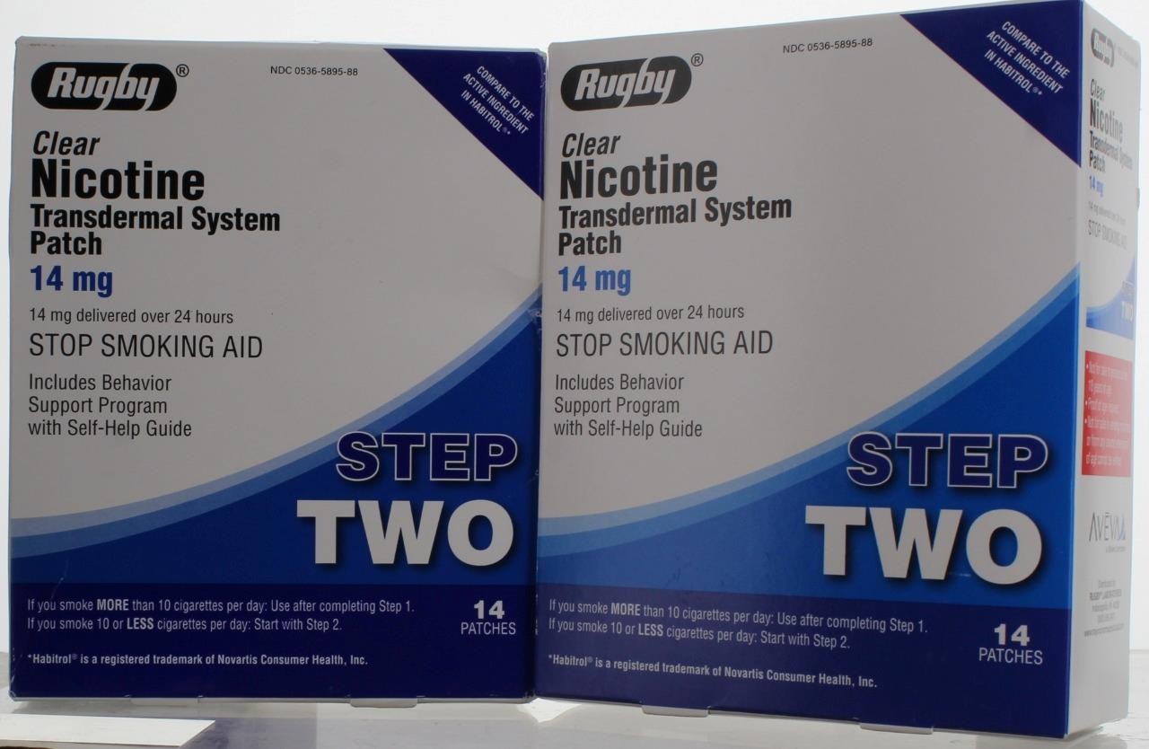 Rugby Clear Nicotine Patch Step 2 14mg 28 Patches 2 Boxes of 14 Exp. 02/2027+
