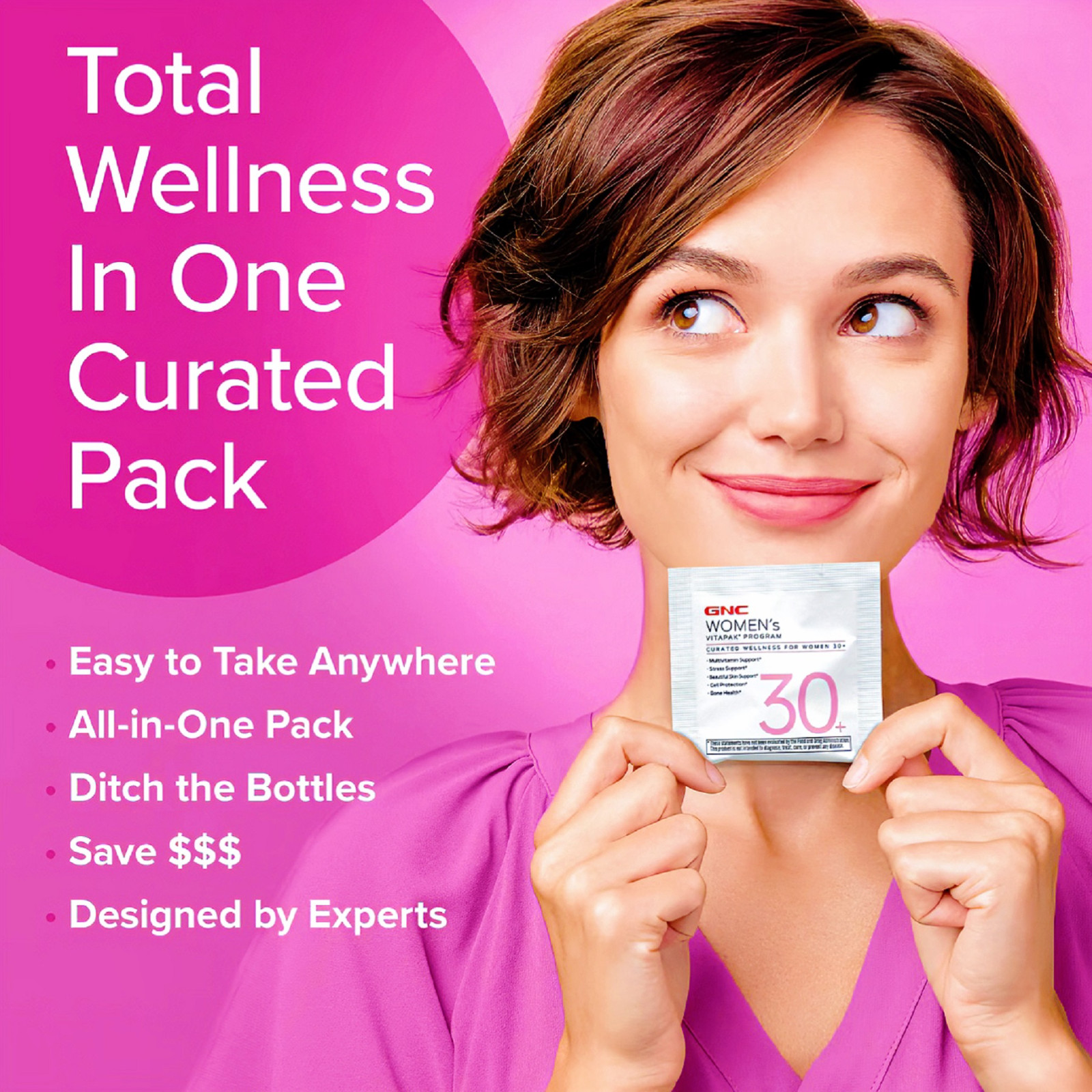 GNC Women’s Vitapak Program 30+ Curated Wellness for Women 30-Day Supply