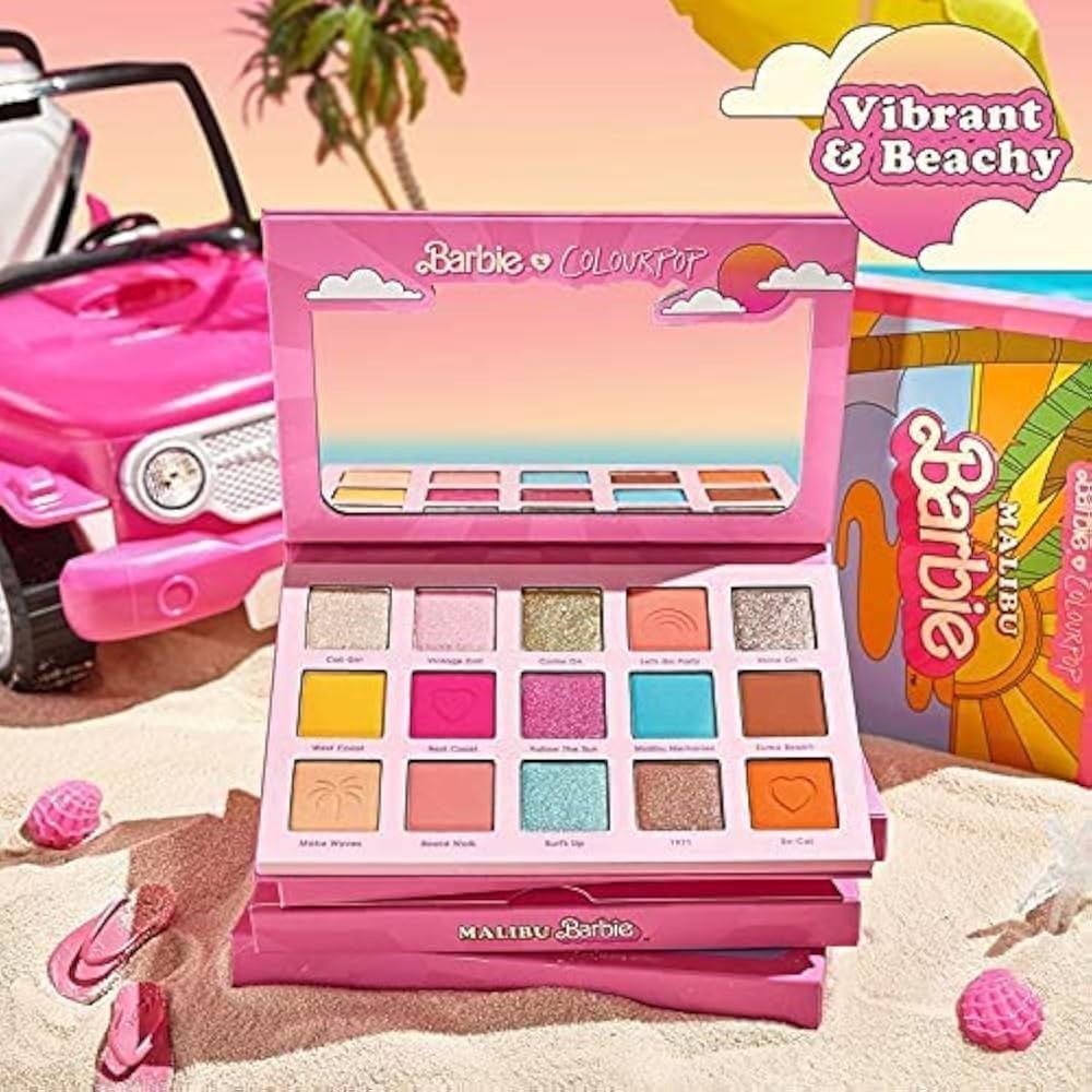 COLOURPOP MALIBU BARBIE PALETTE! Full Size, New in Box, 15 Shades :)