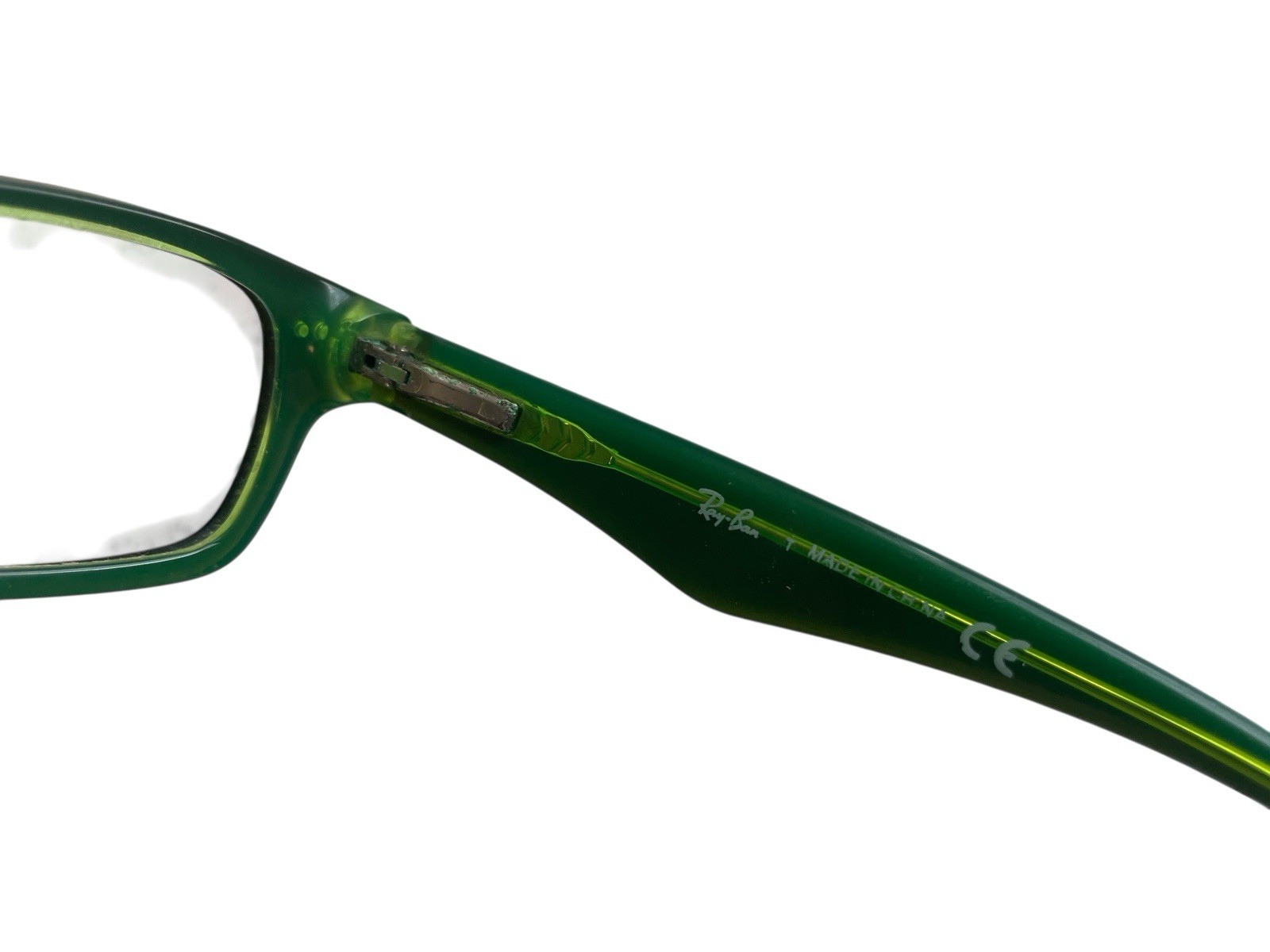 Ray-Ban Kids Frames Eyeglasses Green Black 49-125 Rectangle RB1530 3365 Unisex
