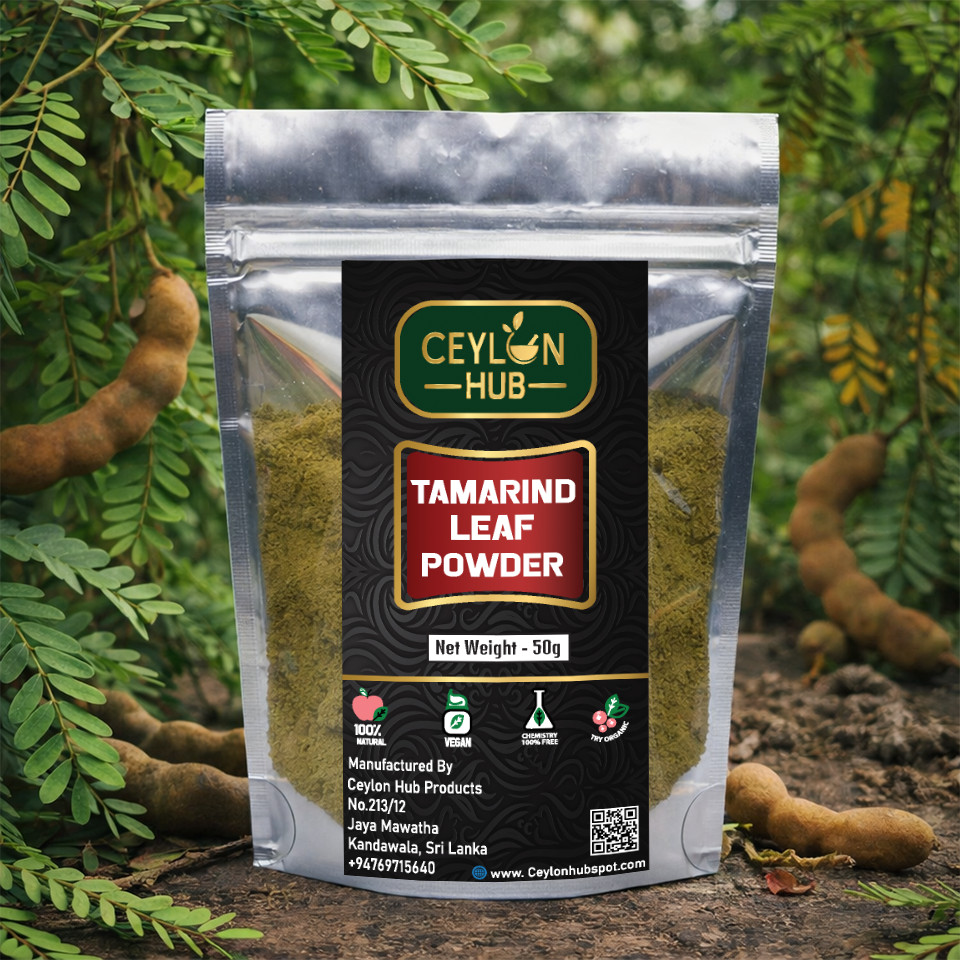 Organic Tamarind Leaf Powder 100% Pure Ceylon Herbal Tea Wellness Tamarindus Oz