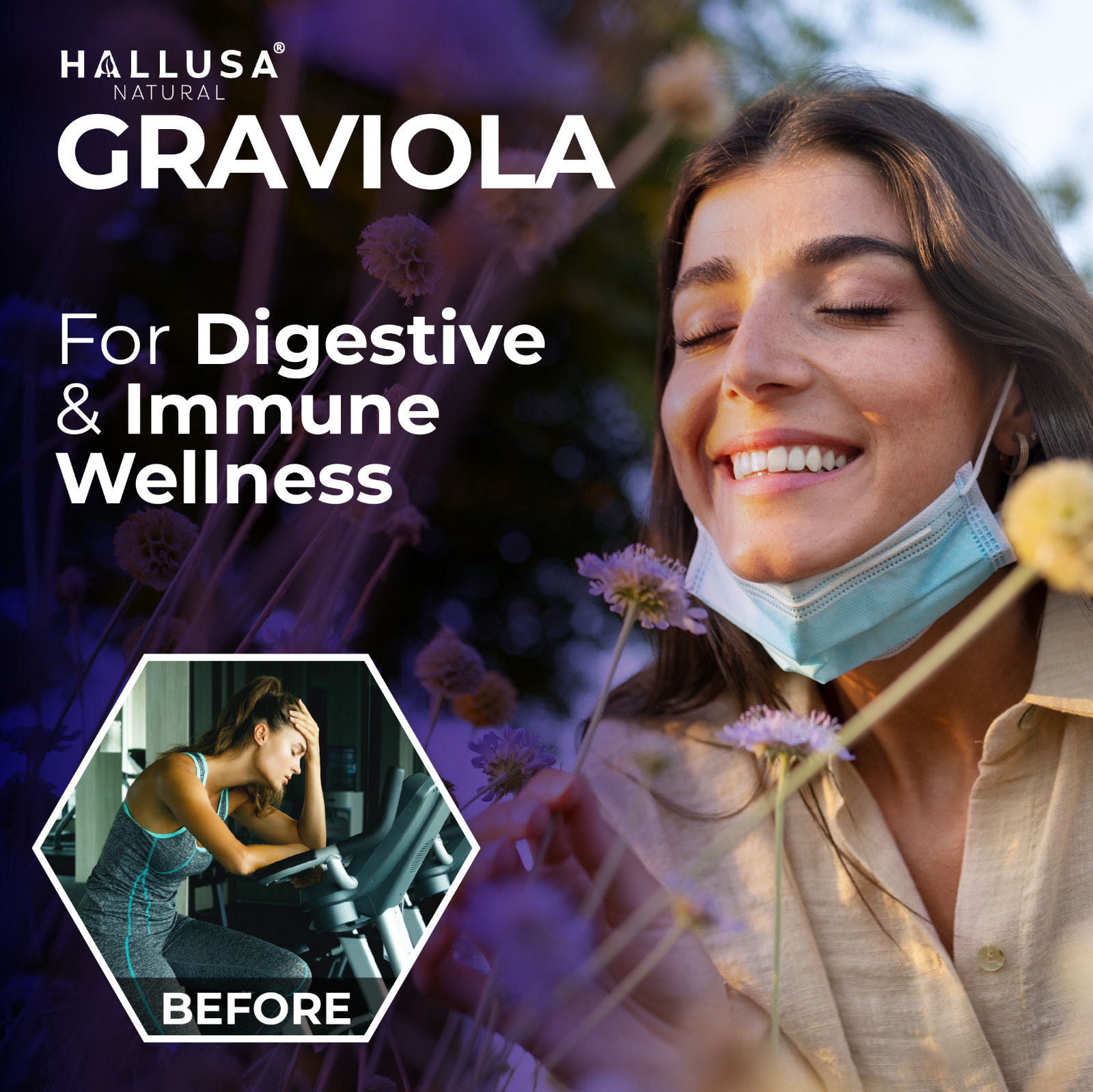 GRAVIOLA Soursop – Immune Support & Antioxidant – Cellular Health – 60 Caps