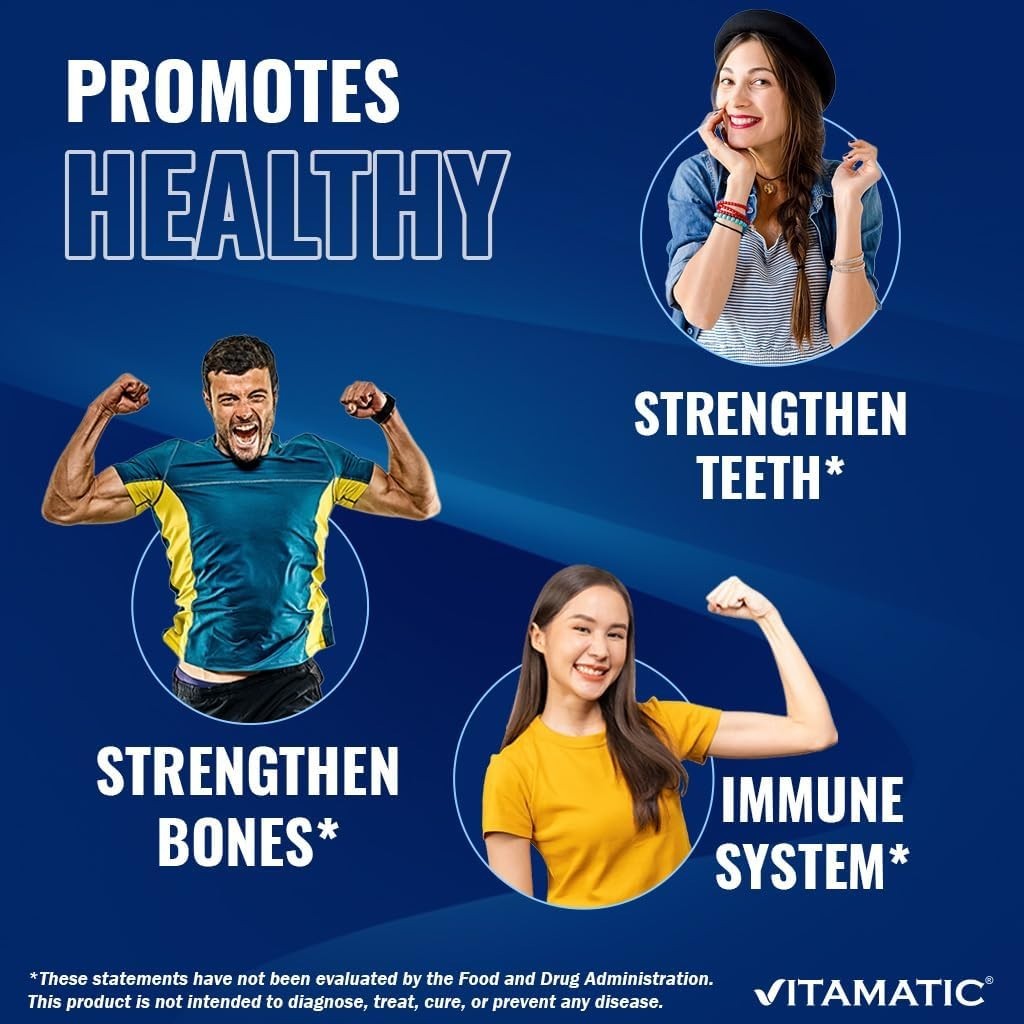 Vitamatic Vitamin D3 50,000 IU (as Cholecalciferol), Once Weekly Dose, 1250 mcg,