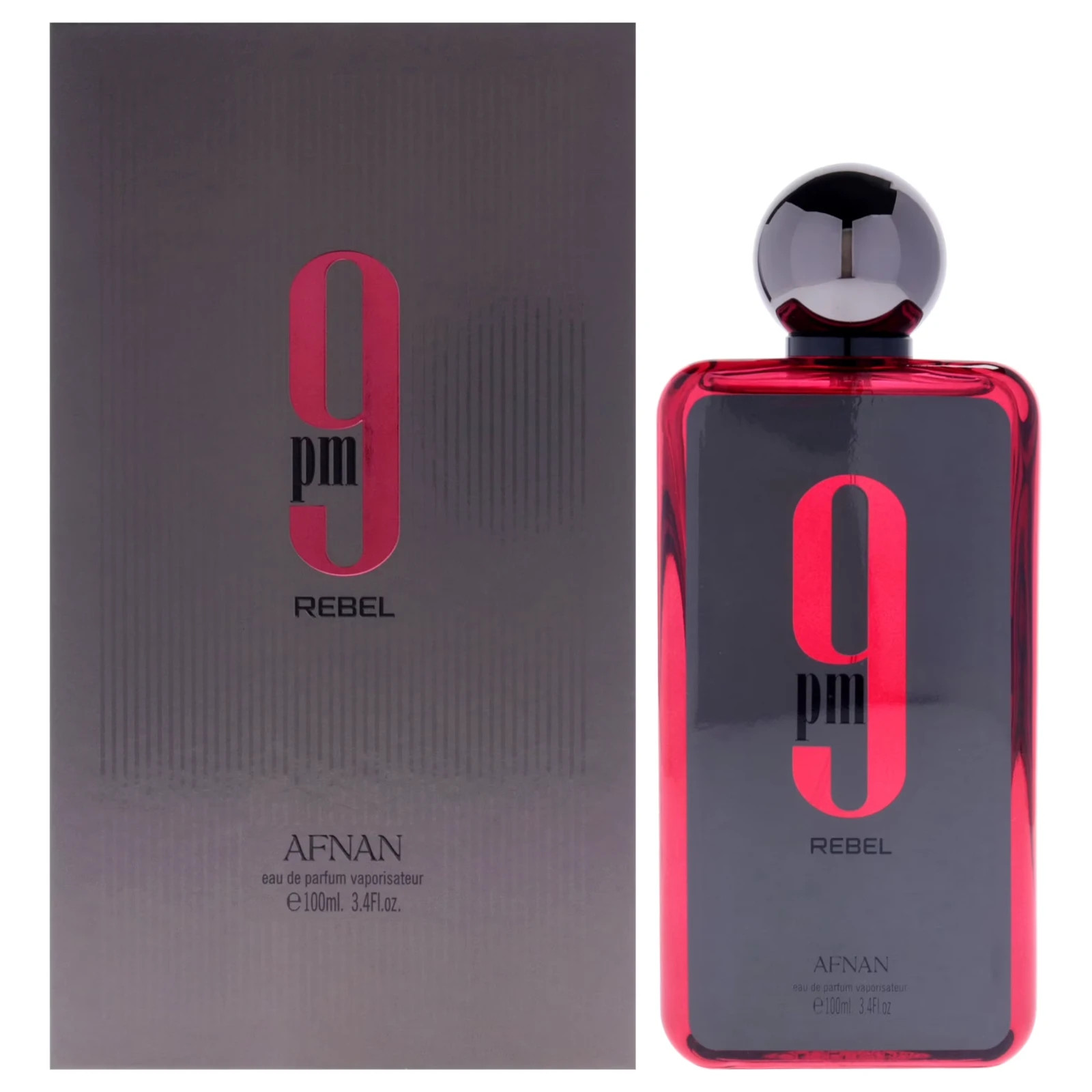 Afnan 9 PM Rebel Unisex EDP 3.4 oz 100 ml New Sealed in Box