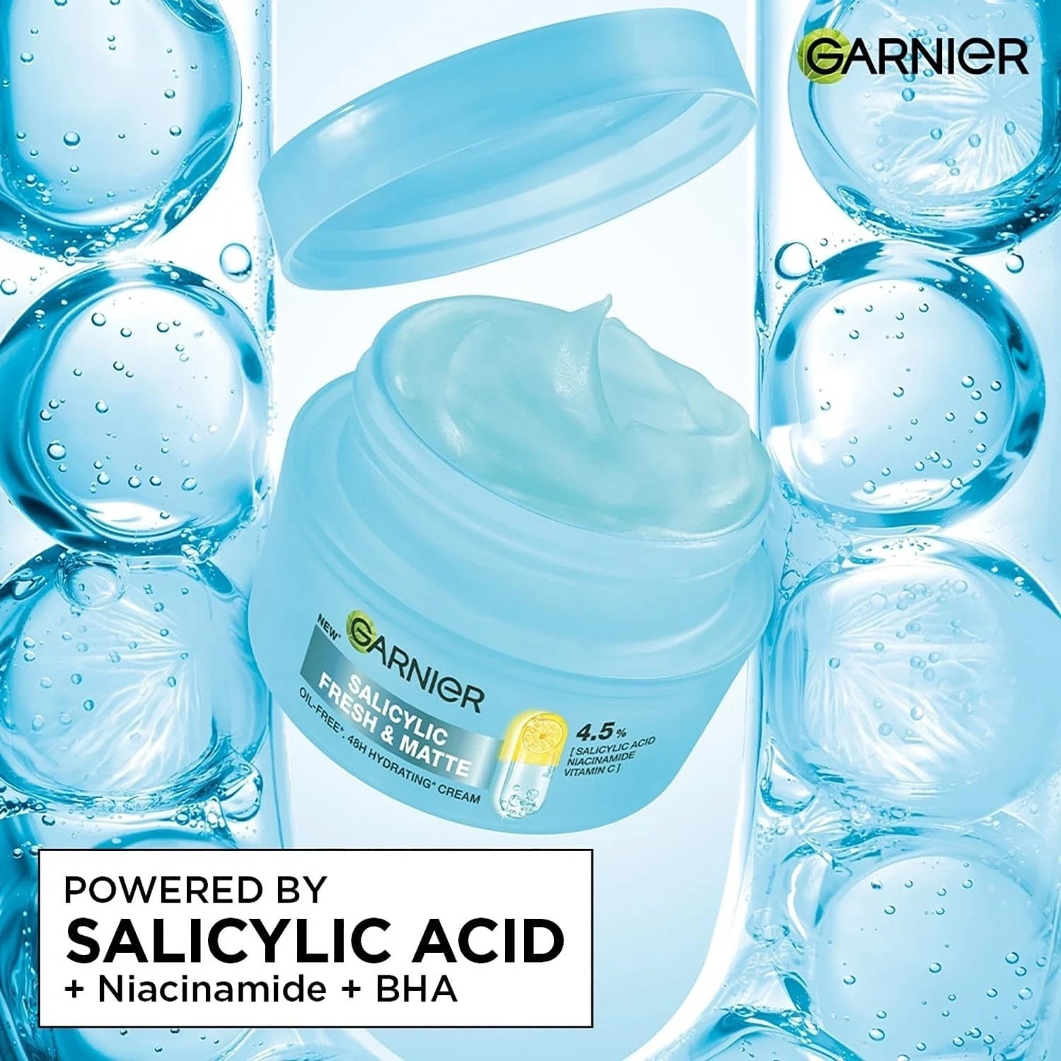 Garnier Fresh & Matte Salicylic Acid Sorbet Moisturizer Cream 45 gm