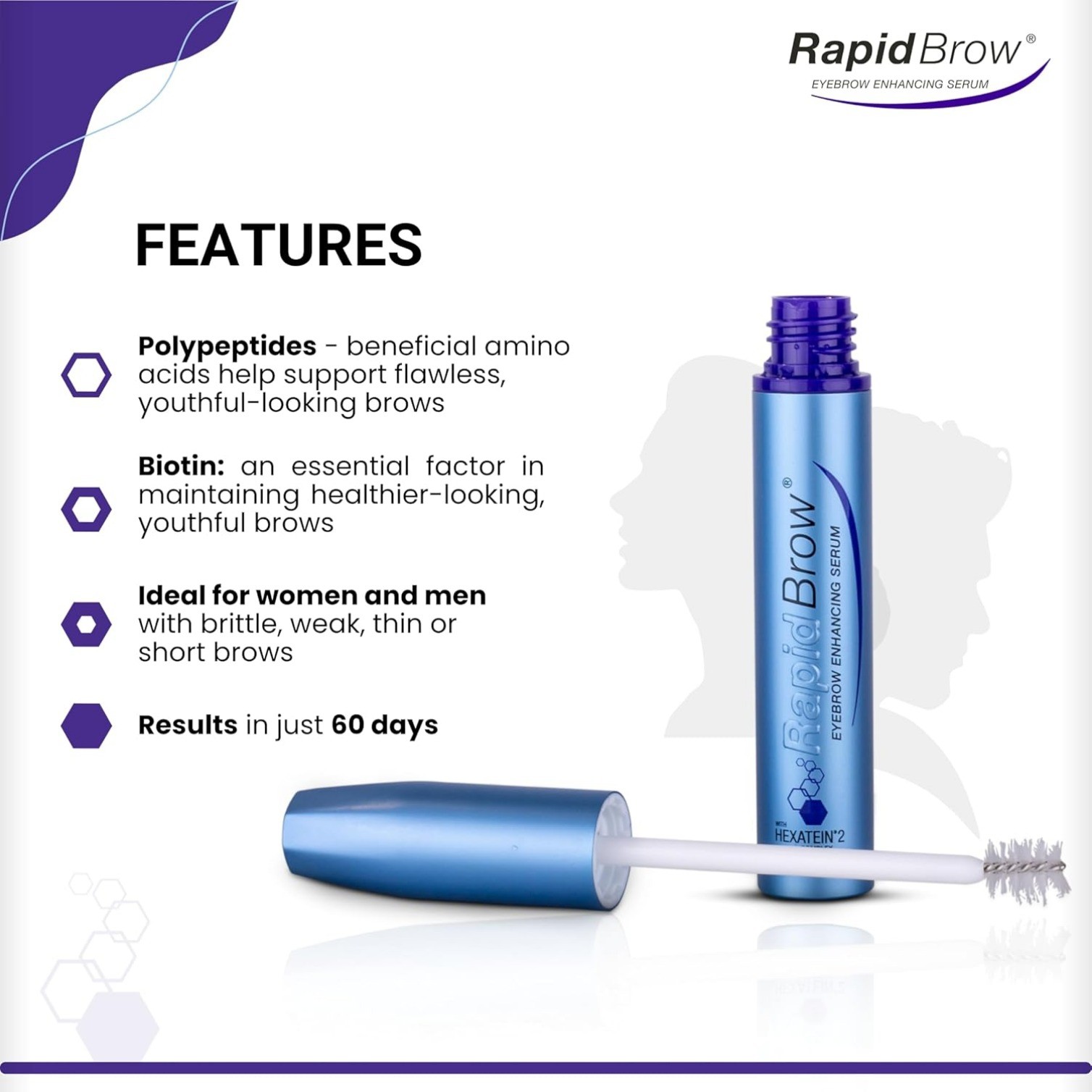Eyebrow Enhancing Serum, 3ml /0.1 Fluid Ounce clear